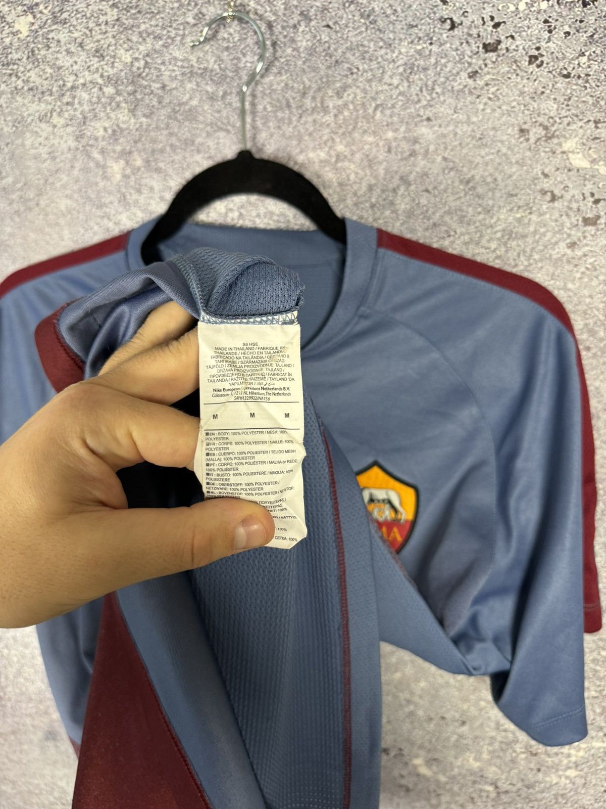 Nike × Vintage Vintage AS Roma 2016/17 Nike Training Pre-Match Jersey Size US M / EU 48-50 / 2 - 12 Thumbnail