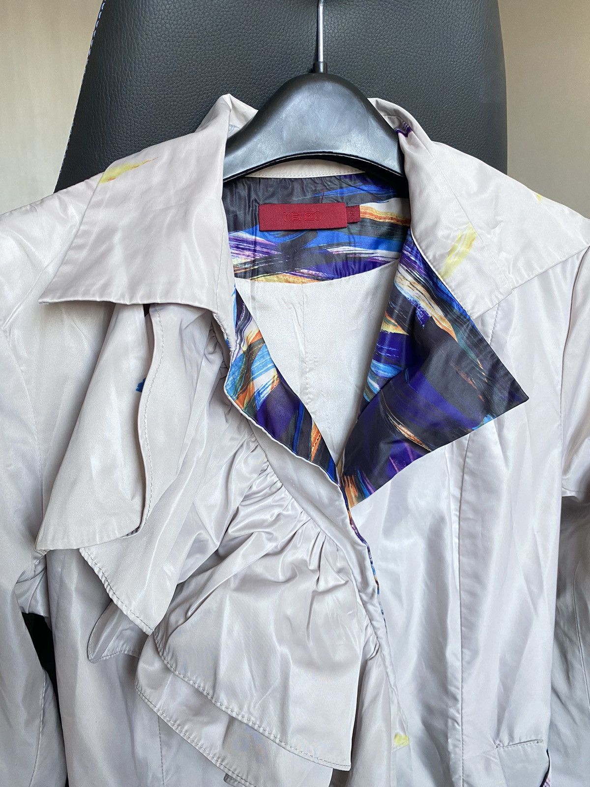 Designer × Kenzo Kenzo tranch coat long with belt Multicolor Size M / US 6-8 / IT 42-44 - 4 Thumbnail