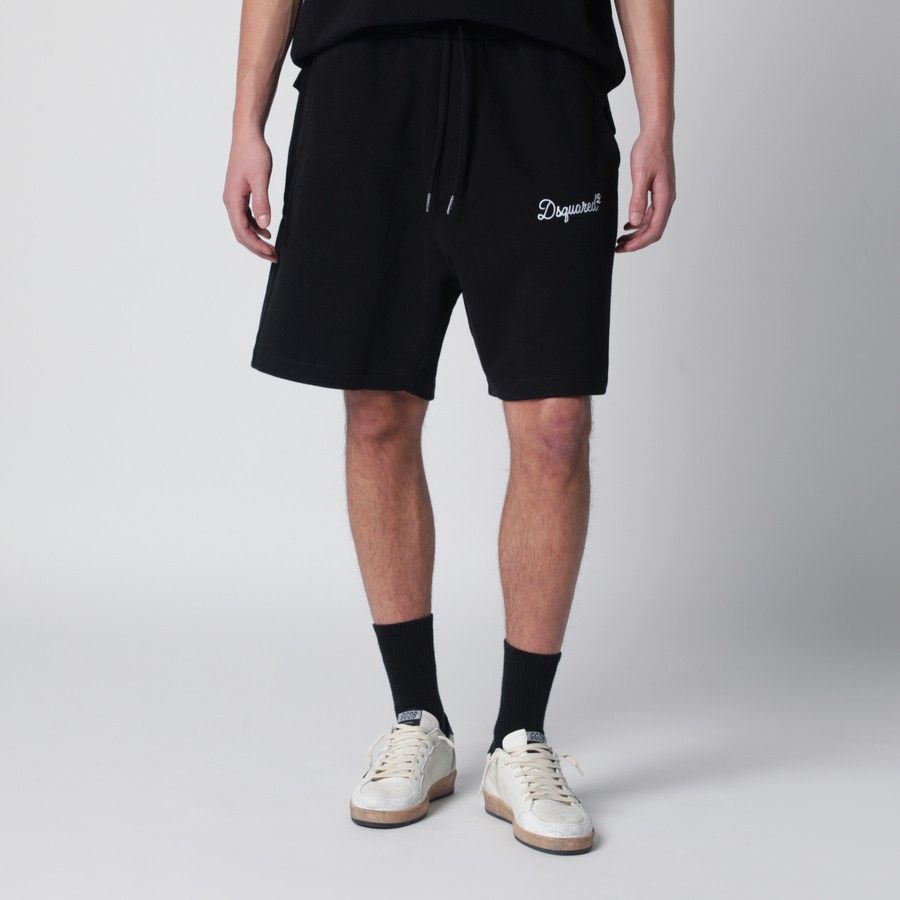 Dsquared2 o1d2blof0226 Cotton Shorts in Black Size US 36 / EU 52 - 1 Thumbnail