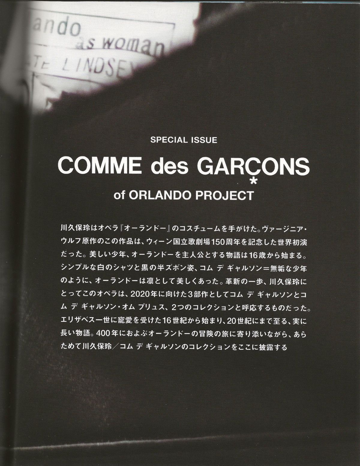 Comme des Garcons × Japanese Brand × Rei Kawakubo Comme des Garçons SWITCH Magazine Special Feature Orlando Size ONE SIZE - 3 Thumbnail