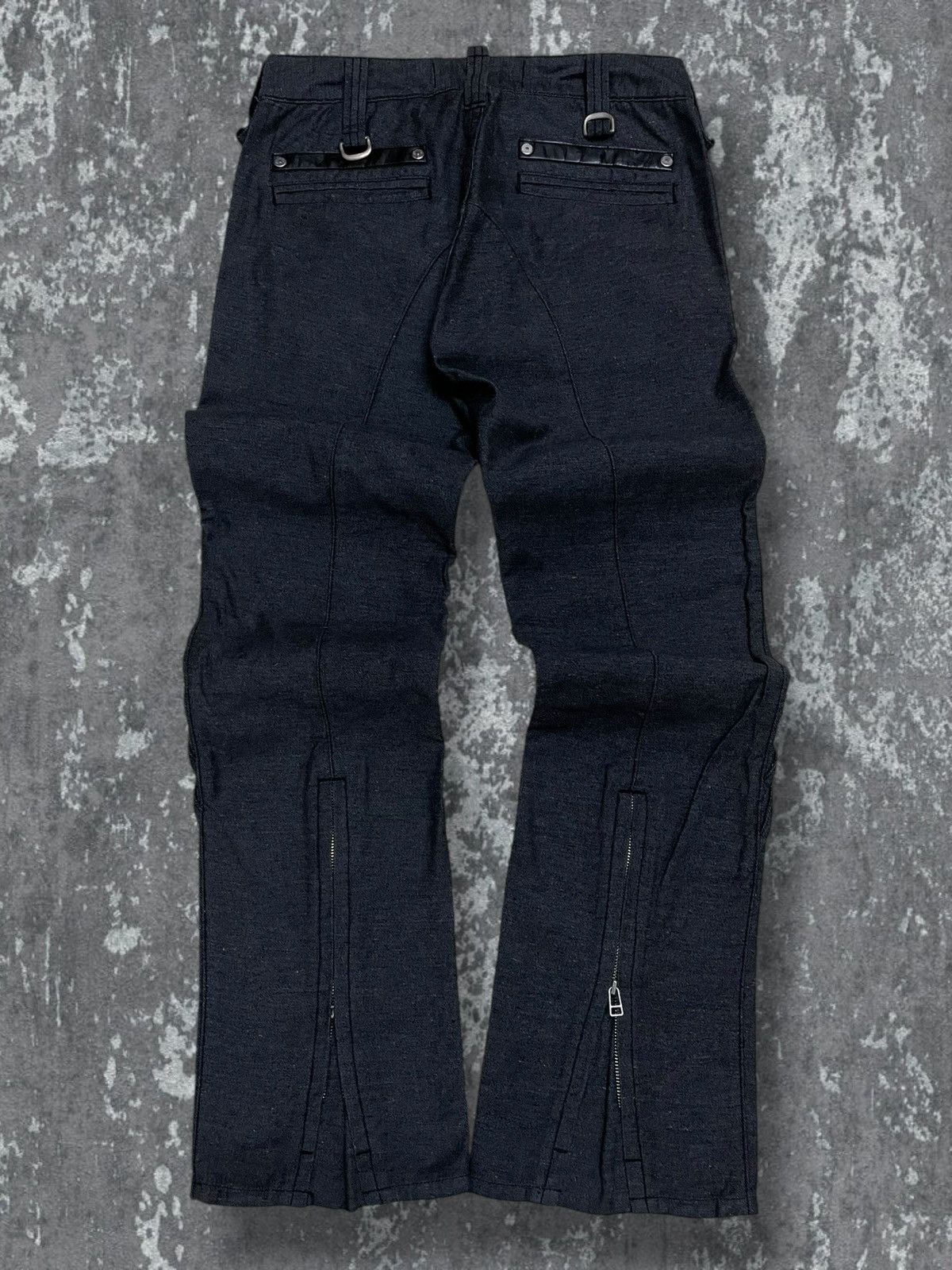 Edwin Vintage 1990s Designer Edwin Blue Trip Punk Style Bush Pant Size US 30 / EU 46 - 5 Thumbnail
