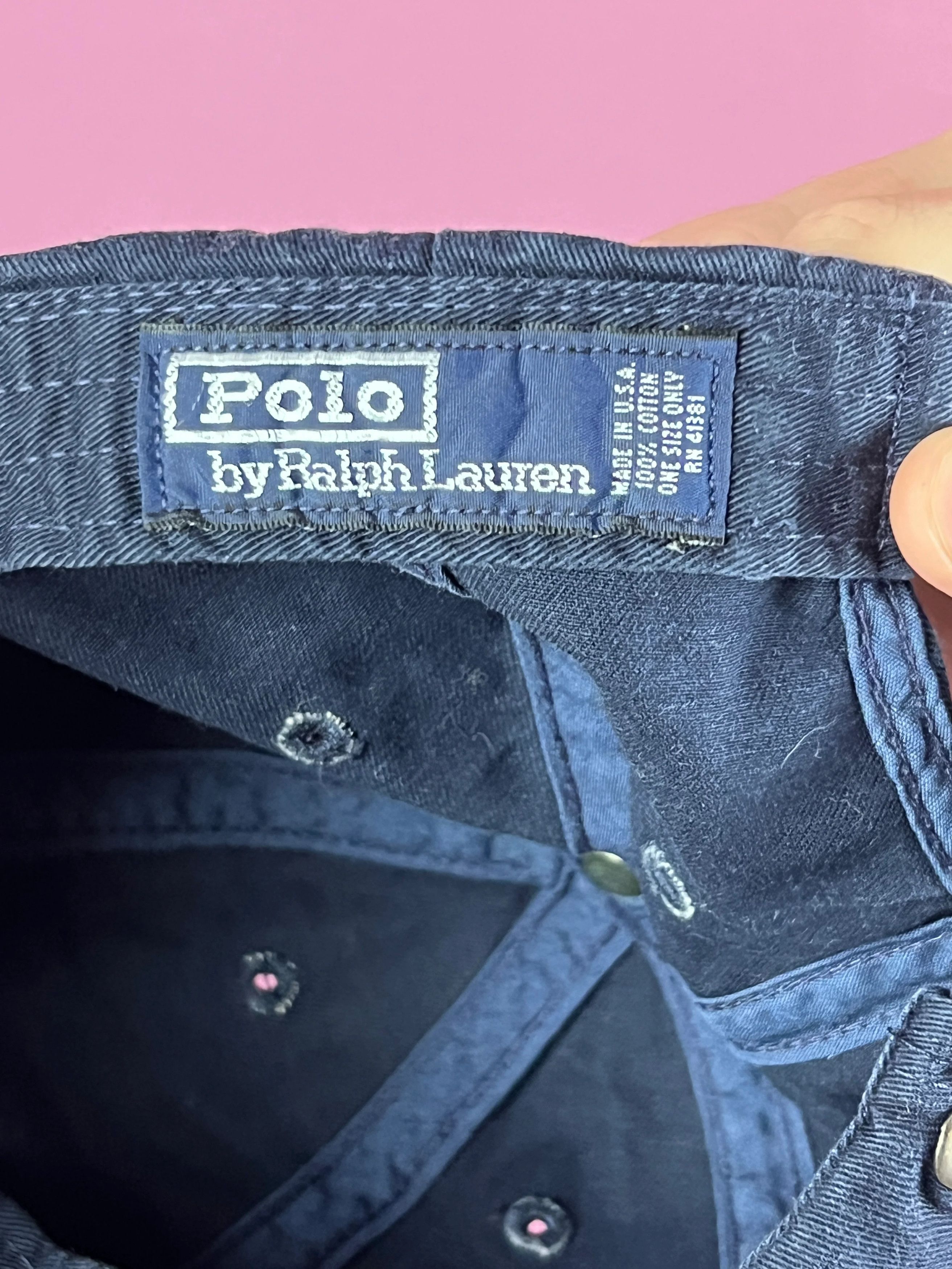 Polo Ralph Lauren 90s Polo by Ralph Lauren Vintage Polo USA. Flag BaseballCap Size ONE SIZE - 5 Thumbnail