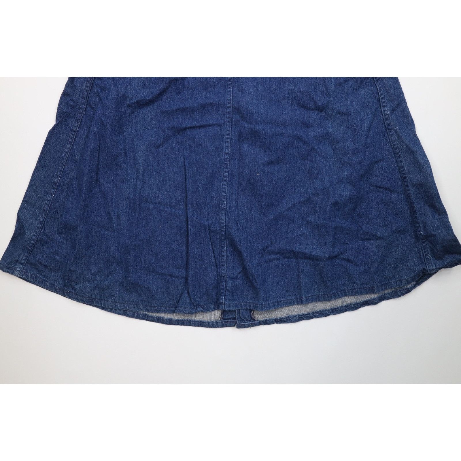 Vintage Deadstock Vintage 70s Streetwear Country Denim Skirt Size 36" / US 14 / IT 50 - 12 Thumbnail