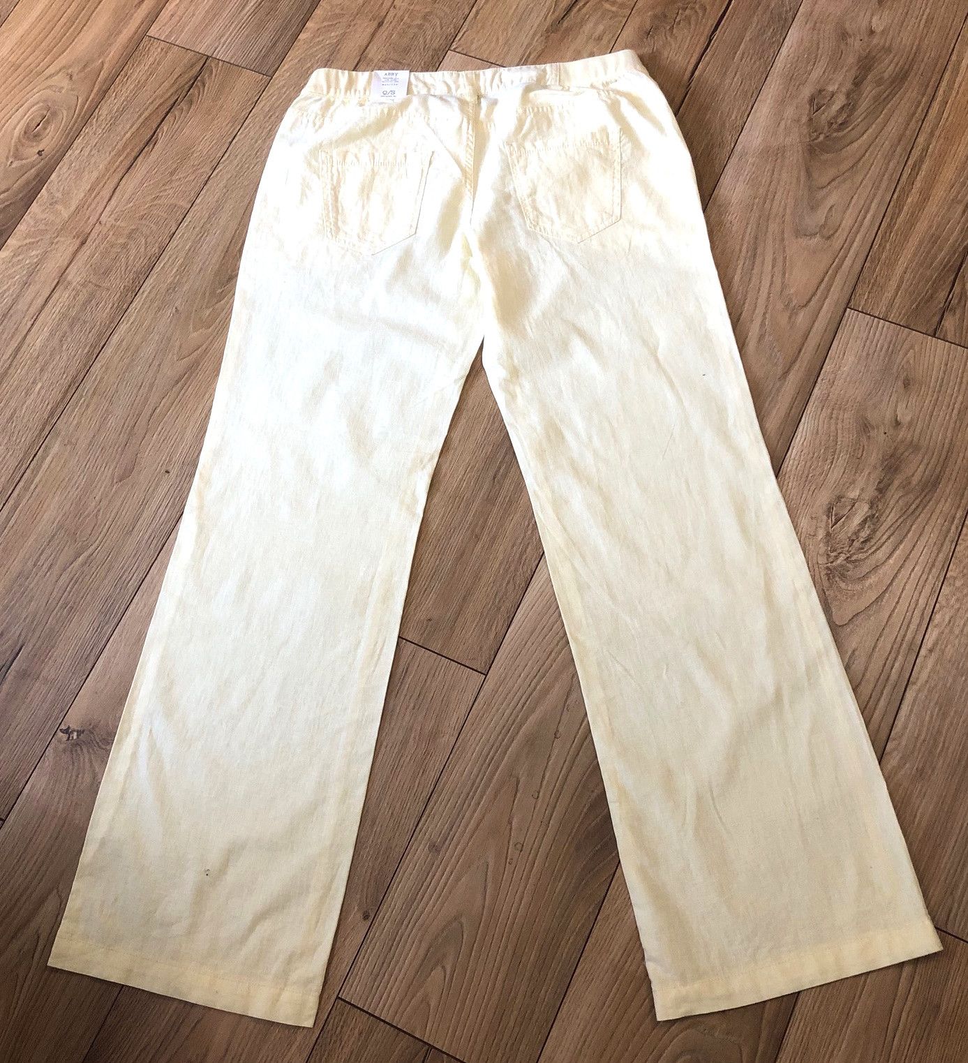 Other Women's linen trousers light yellow size L/40-42 Size 27" / US 4 / IT 40 - 6 Thumbnail