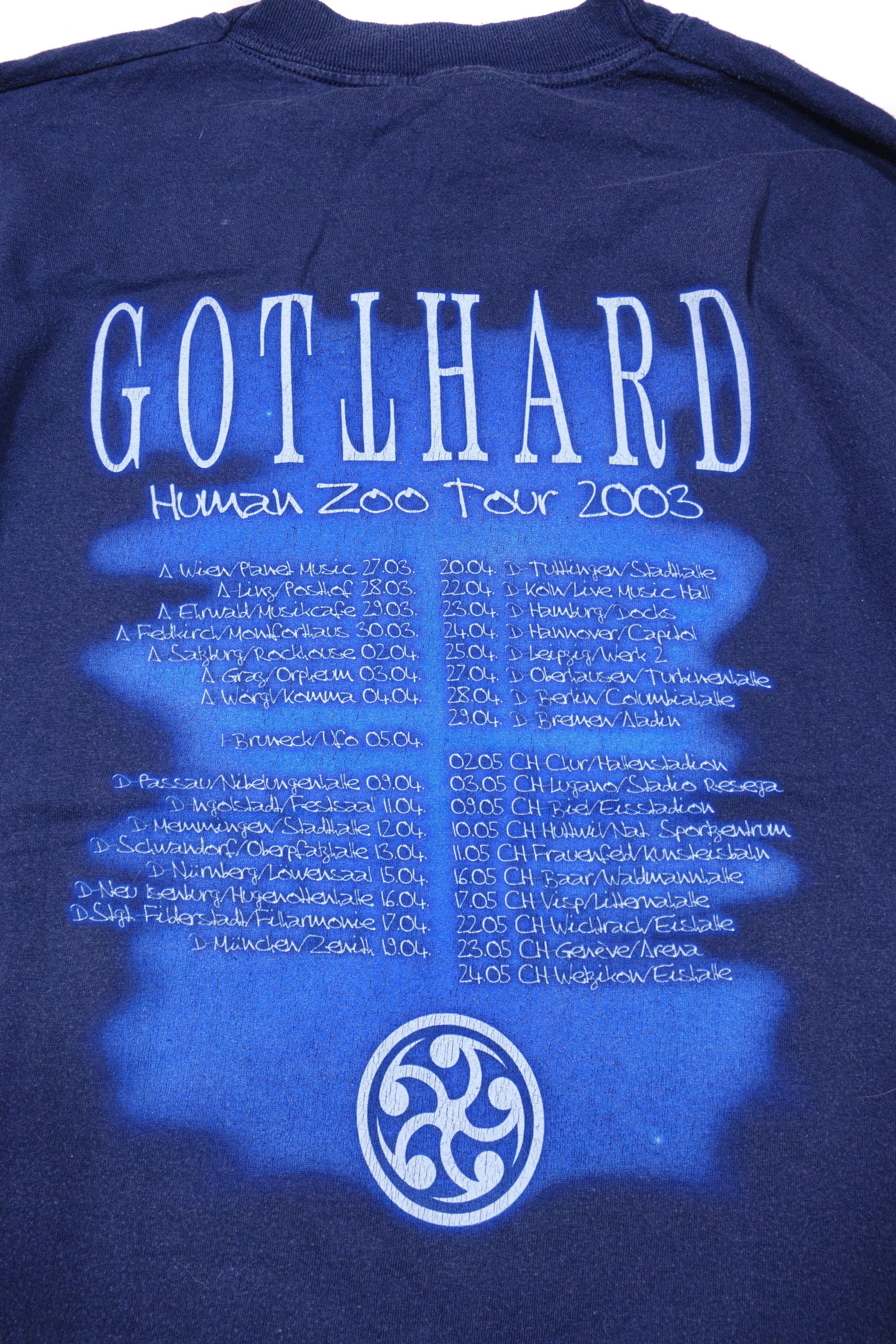 Band Tees 2003 Gotthard Human Zoo Tour Longsleeve Size US XL / EU 56 / 4 - 4 Thumbnail