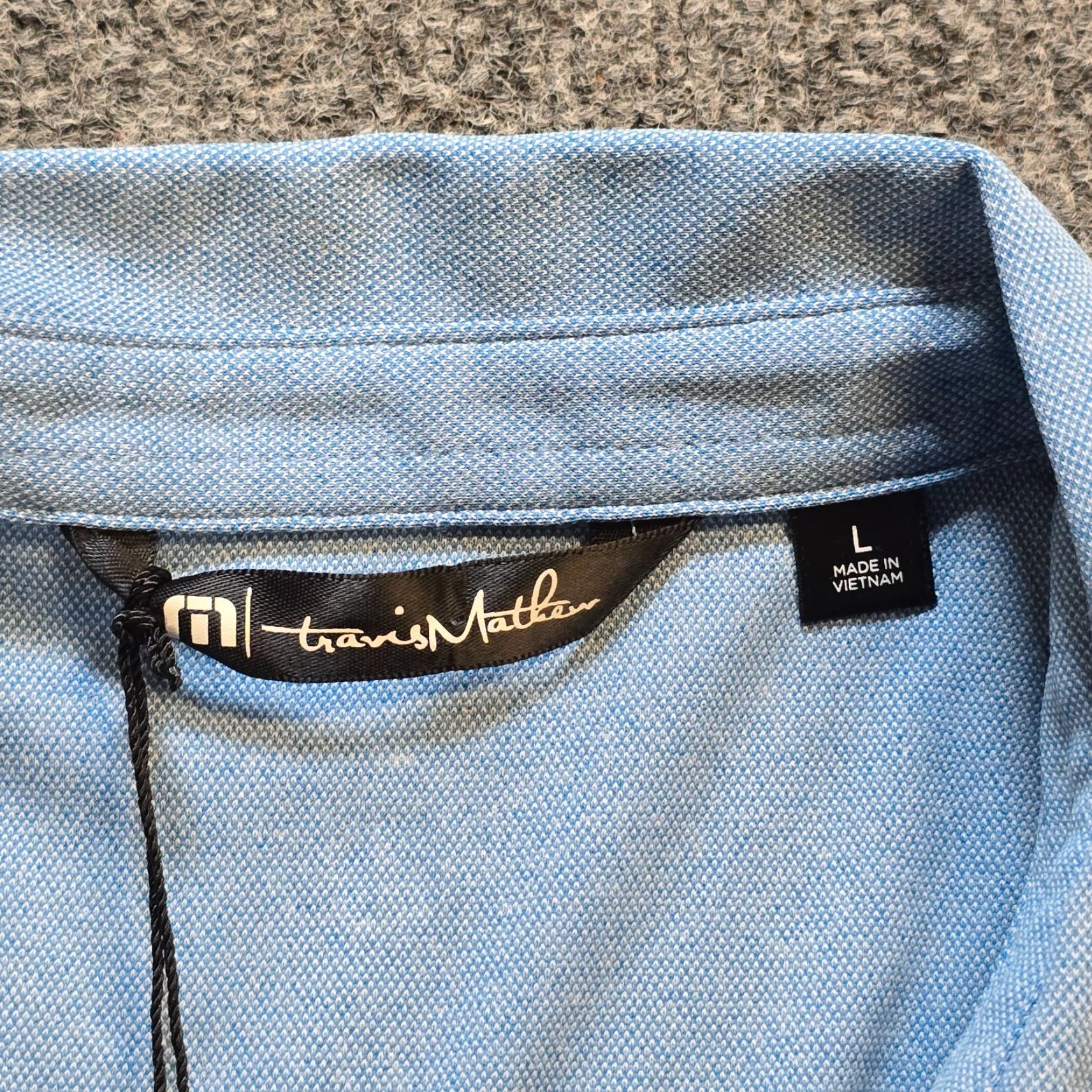 TravisMathew VINTAGE Travis Mathew Top Womens Large Blue Embroidered Monogrammed Performance Size L / US 10 / IT 46 - 3 Thumbnail