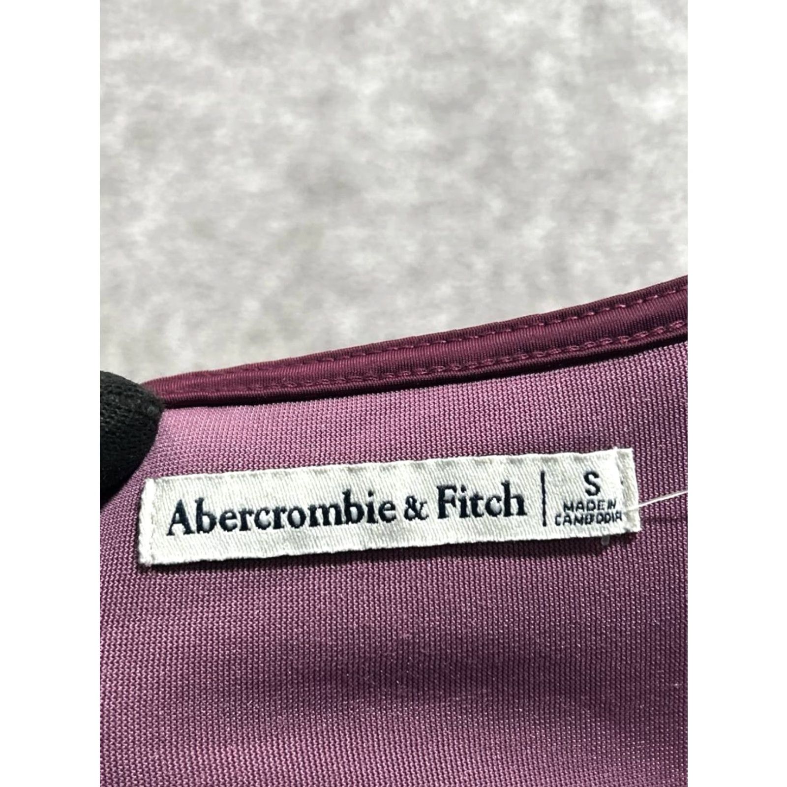 Abercrombie & Fitch Abercrombie & Fitch Velvet Mini Dress Womens Small Purple Ruched Waist New Size S / US 4 / IT 40 - 4 Thumbnail