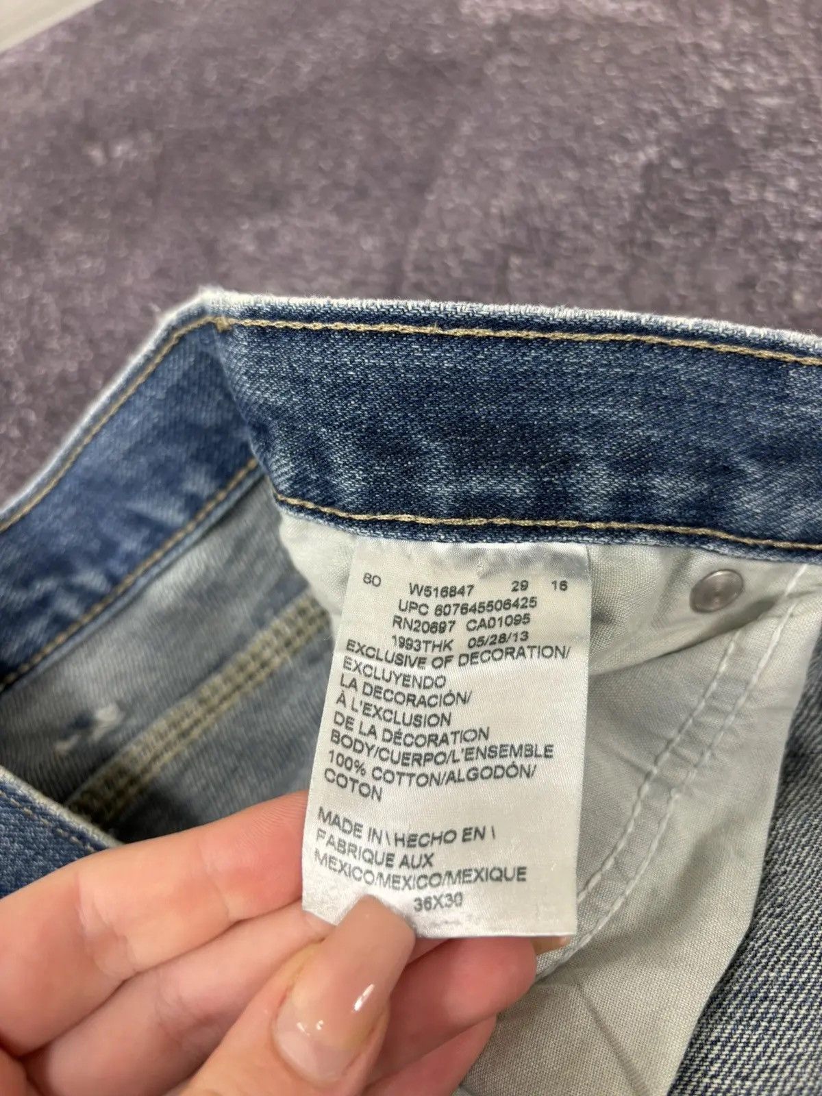 Dickies × Vintage Vintage Dickies Y2K Blue Denim Hype Baggy Jeans Size US 36 / EU 52 - 14 Thumbnail