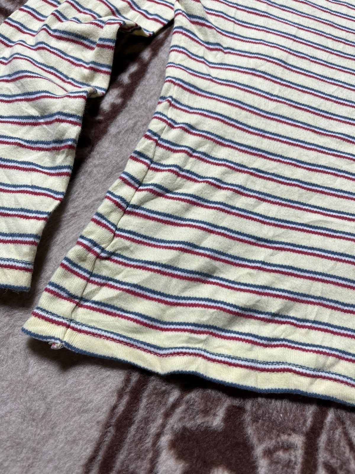 Hysteric Glamour × Japanese Brand × Vintage 🔥Vintage Hysteric Glamour Kitch Logo Stripe Long Sleeve 🇯🇵 Size S / US 4 / IT 40 - 5 Thumbnail