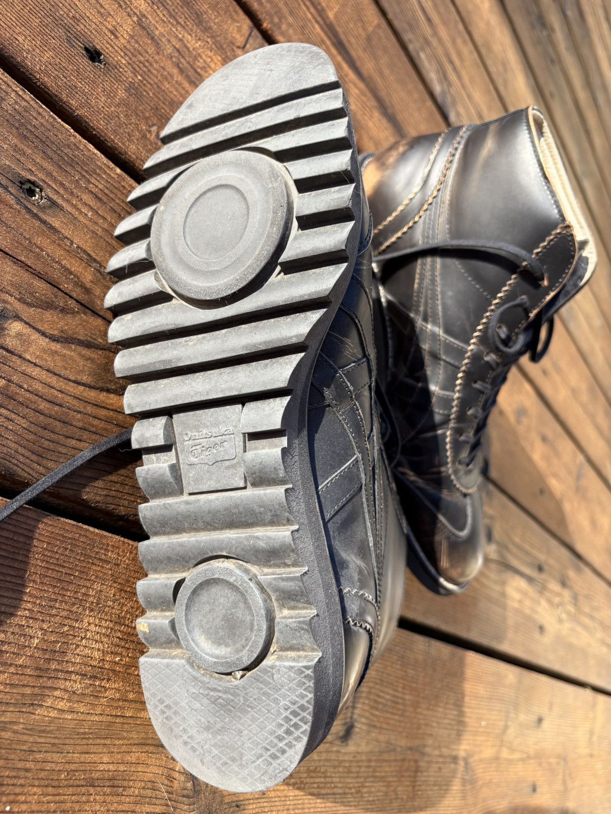 Onitsuka Tiger Onitsuka Tiger Japan Release Leather Hi-Top Shoes Size US 7.5 / EU 40-41 - 6 Thumbnail
