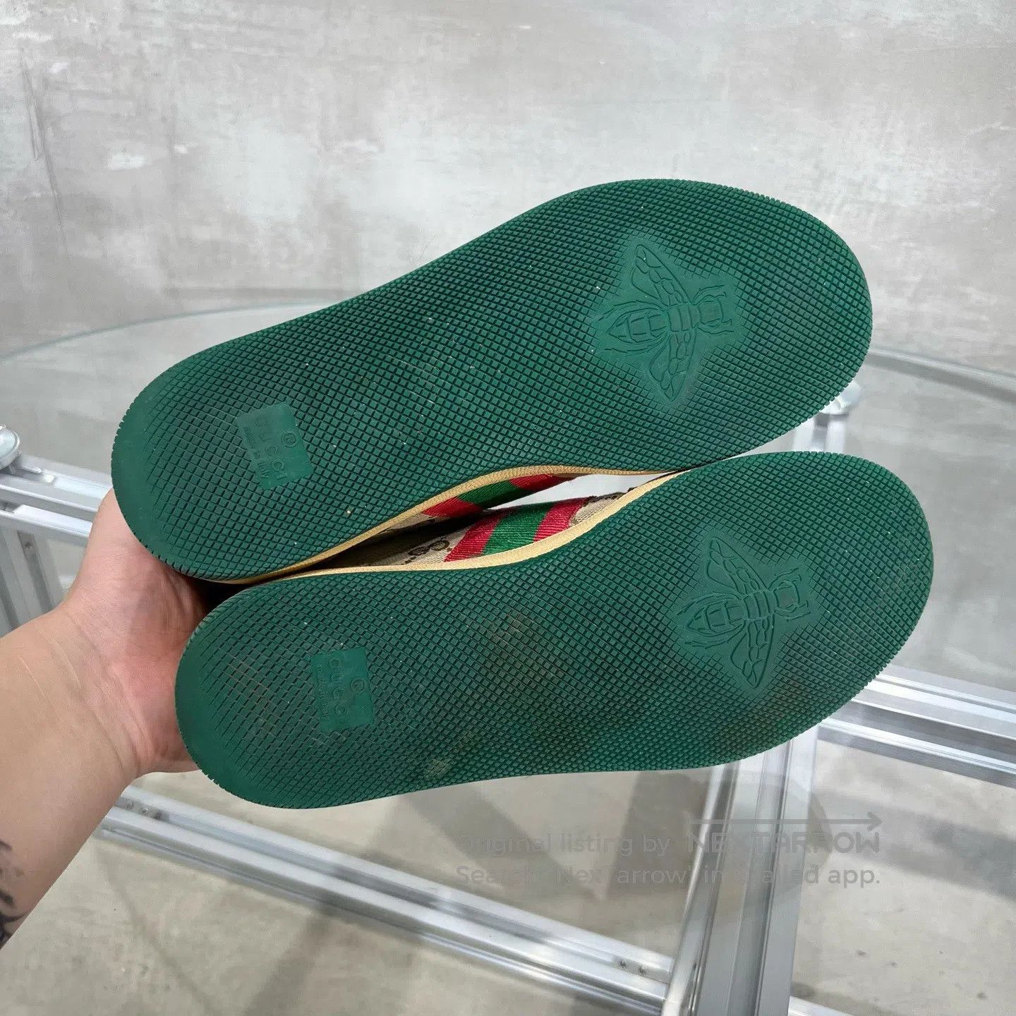 Gucci Guicci Dirty shoes with a pink tail Size US 6.5 / IT 36.5 - 6 Thumbnail