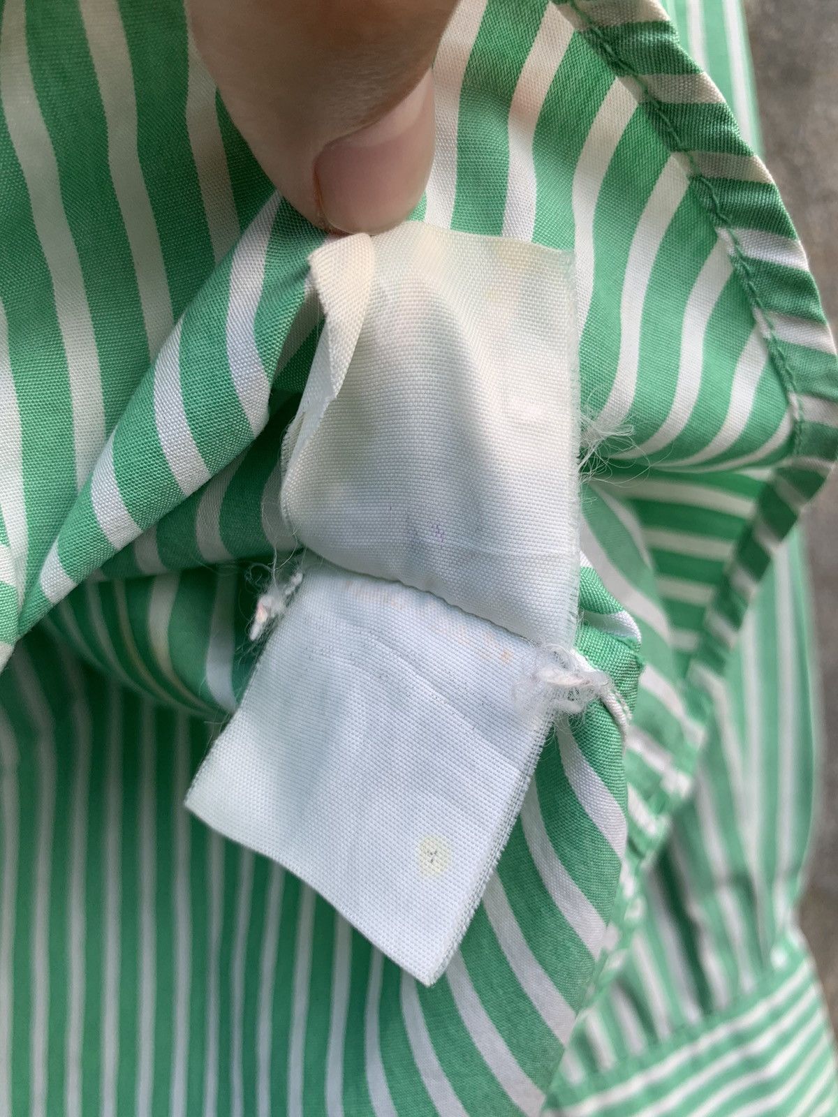 Polo Ralph Lauren × Vintage Vintage Polo Sport Ralph Lauren Green Stripes Shirts Size XL / US 12-14 / IT 48-50 - 8 Thumbnail