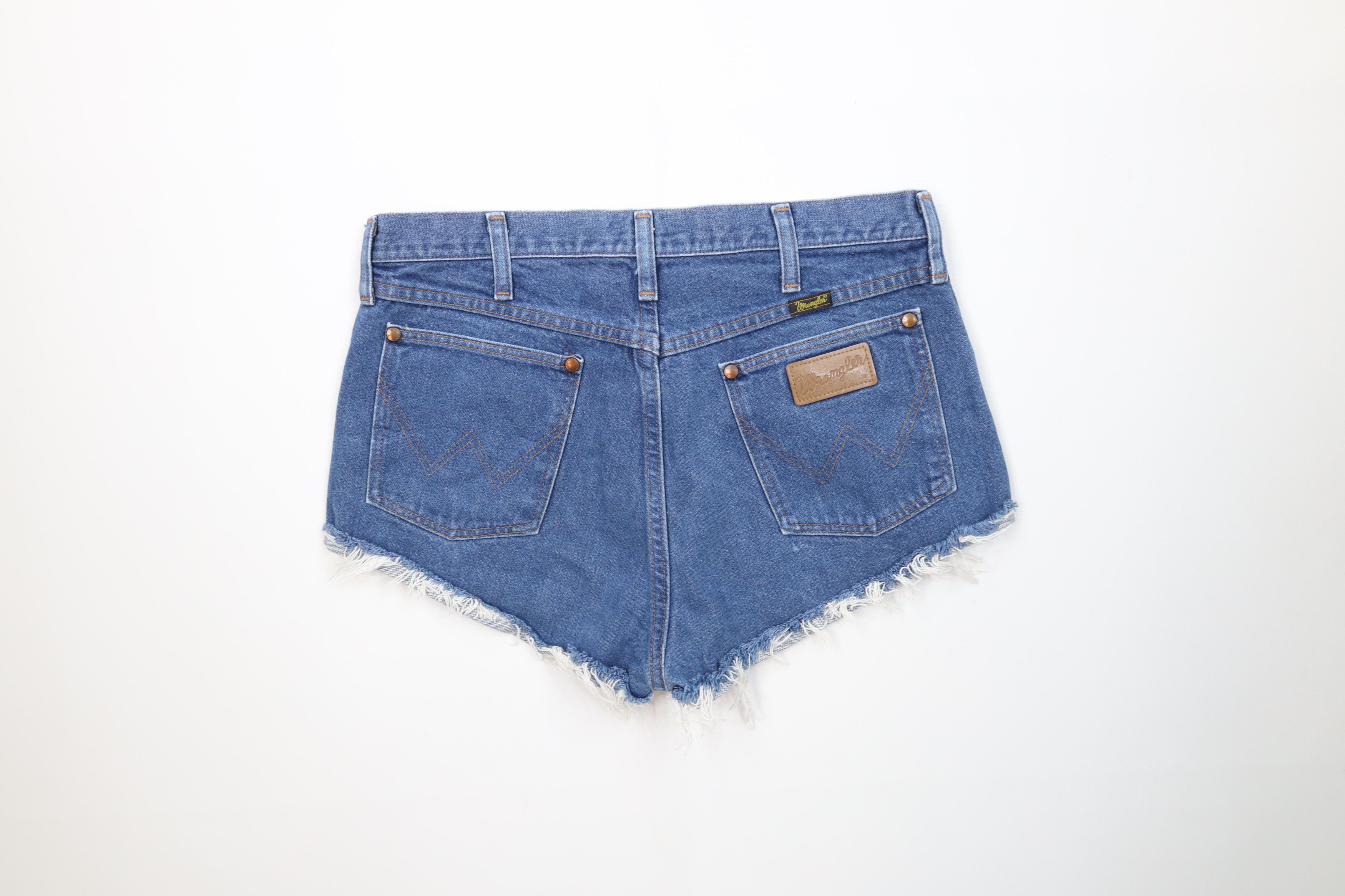 Wrangler Vintage 90s Wrangler Denim Jean Shorts Jorts Blue USA Size 34" / US 12 / IT 48 - 8 Thumbnail