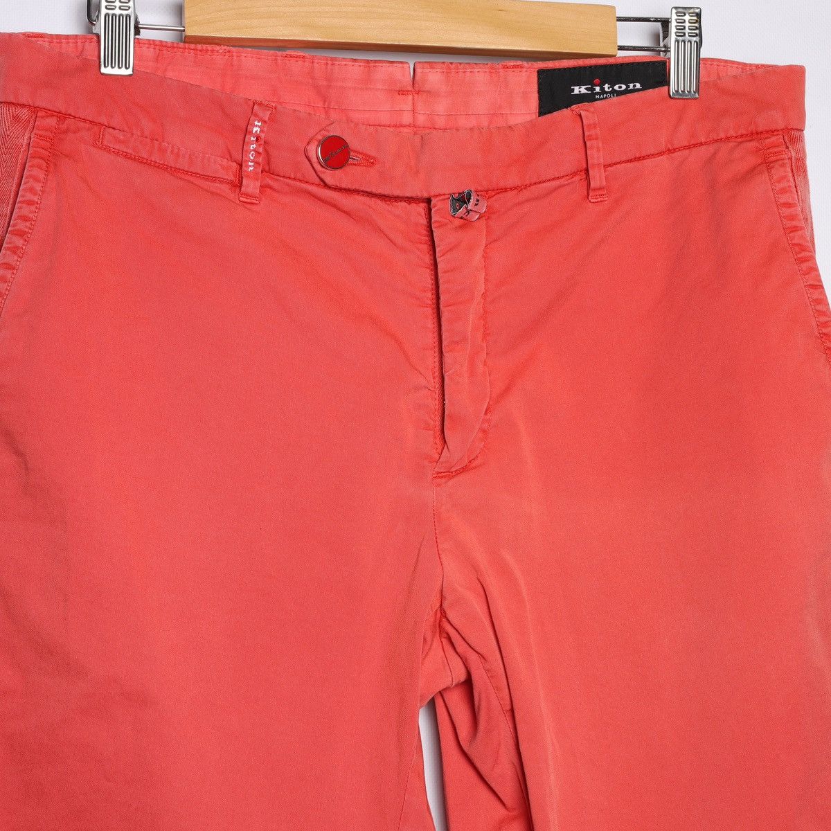 Kiton Kiton Napoli Coral Cotton Pants Trousers Size US 34 / EU 50 - 8 Thumbnail