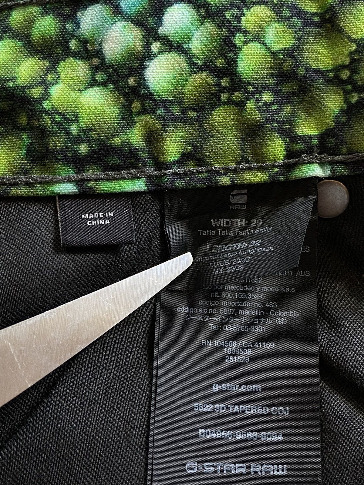 G-Star × Pharrell Pharrell & Gstar elwood 3D 5622 green iguana pants Size US 29 - 16 Thumbnail
