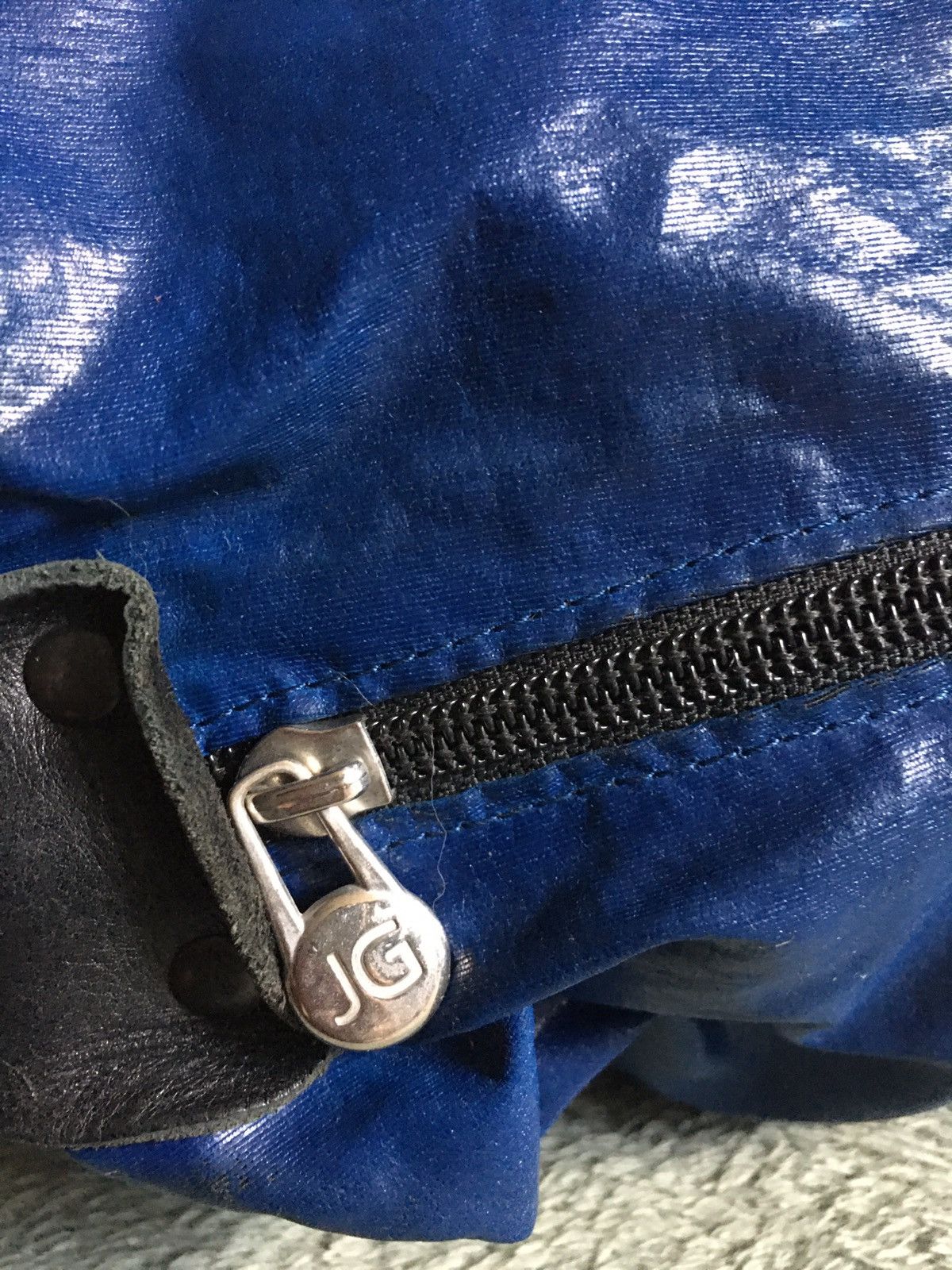 Designer Jack Gomme Paris Blue Design Shoulder Bag Size ONE SIZE - 10 Thumbnail