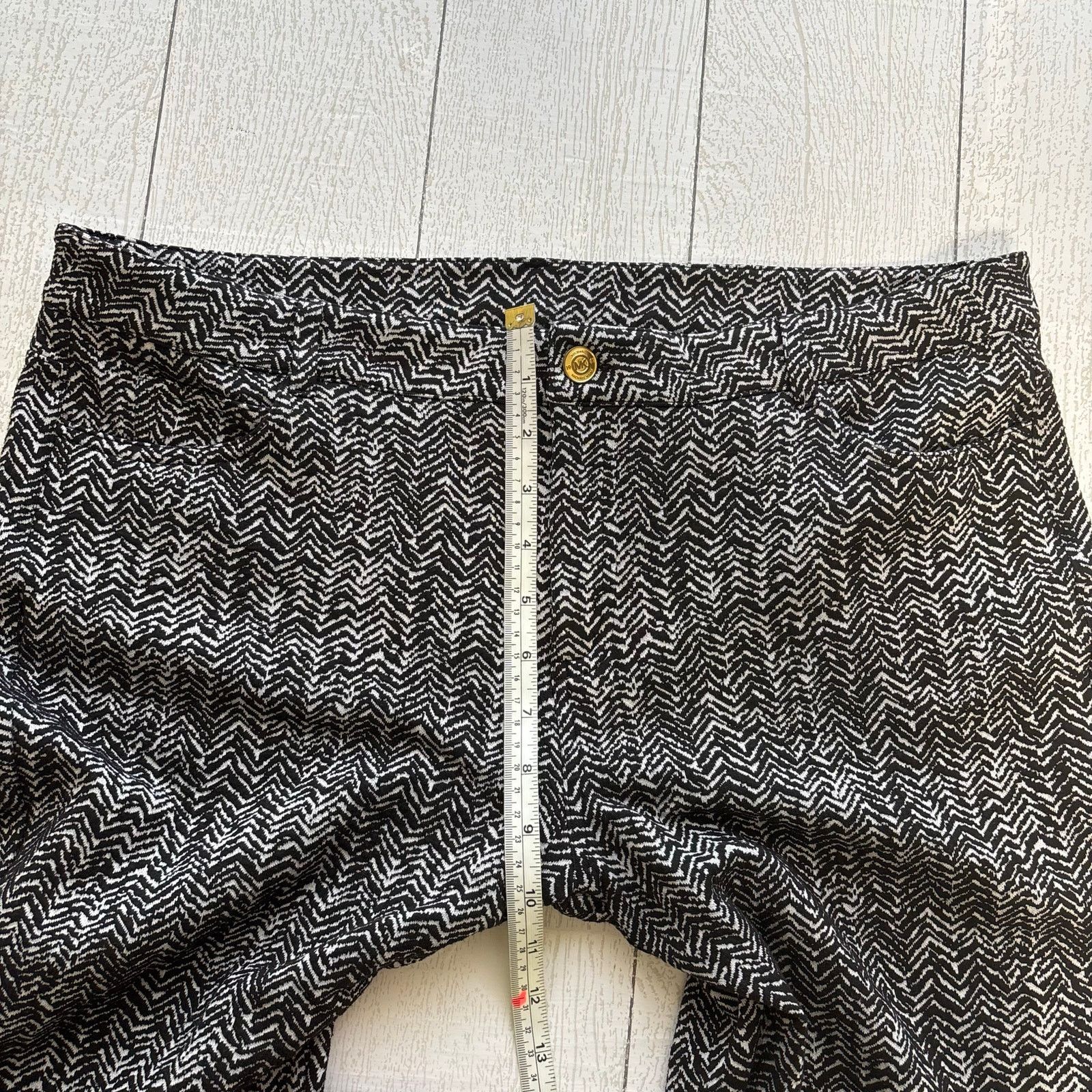 Other Michael Michael Kors Black and White Zig Zag Pants Size 14 Size 36" / US 14 / IT 50 - 11 Thumbnail