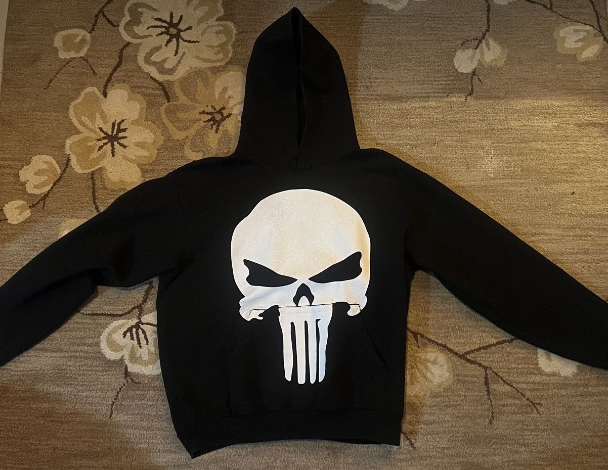 image of Warren Lotas Punisher Hoodie in Black, Men's (Size XL)