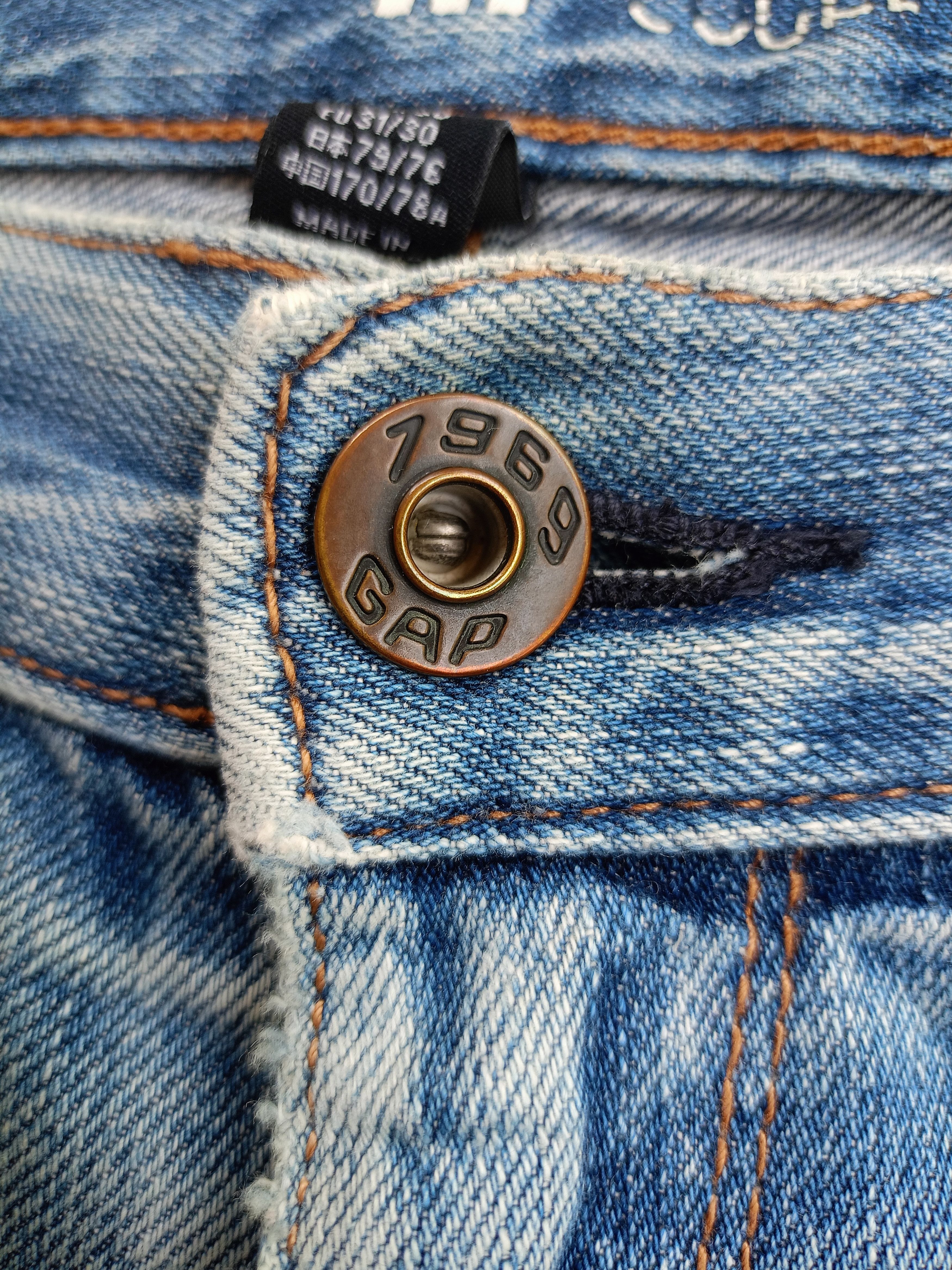 Gap × Vintage GAP 1969 Distressed Vintage Streetwear Men's Jean Size US 31 - 8 Thumbnail
