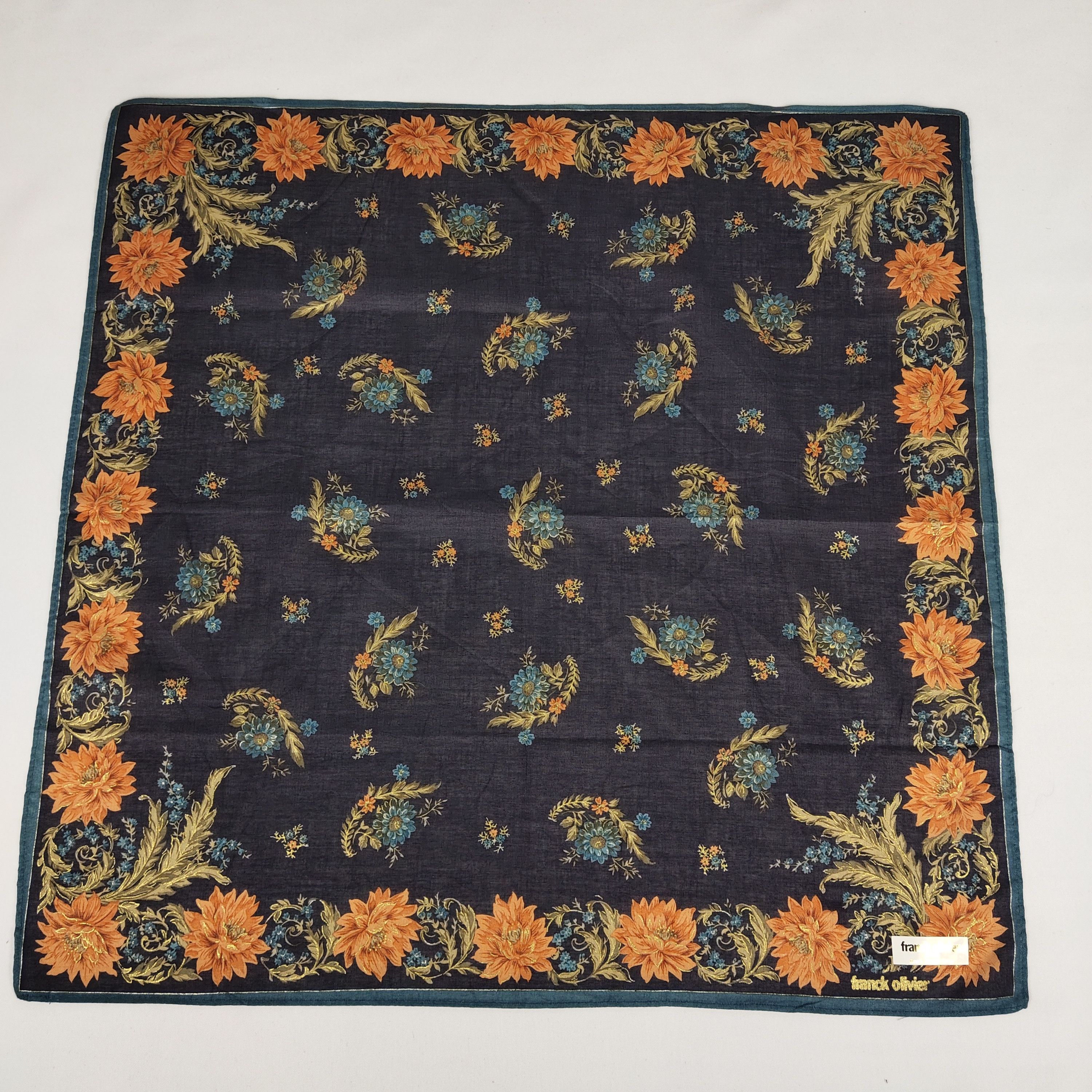 Vintage Frank Oliver Handkerchief / Neckerchief / Bandana FZ694 Size ONE SIZE - 3 Thumbnail