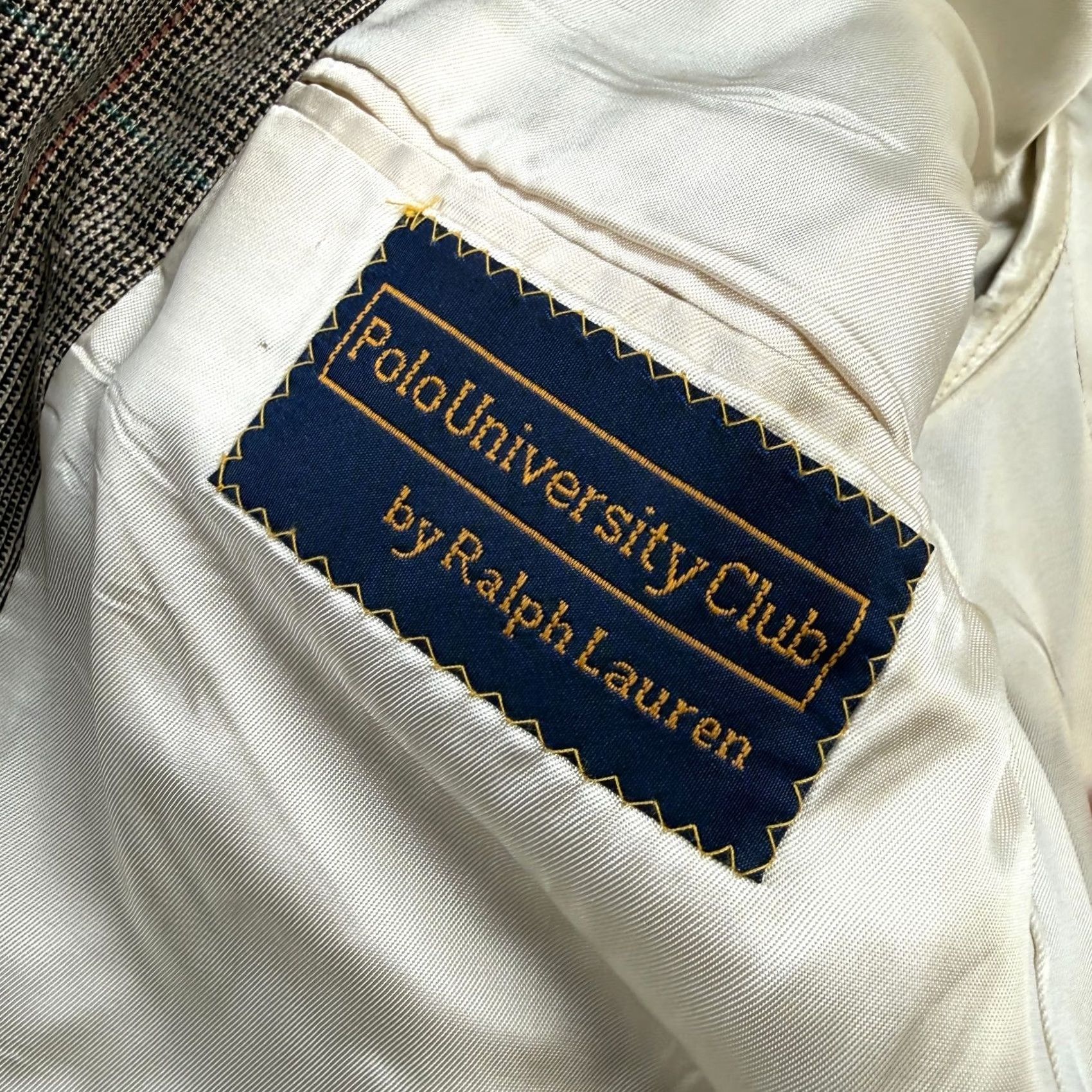 Ralph Lauren VINTAGE Ralph Lauren Polo University Club Blazer Mens 42 Glen Check Silk USA Blazer Size US XL / EU 56 / 4 - 5 Thumbnail