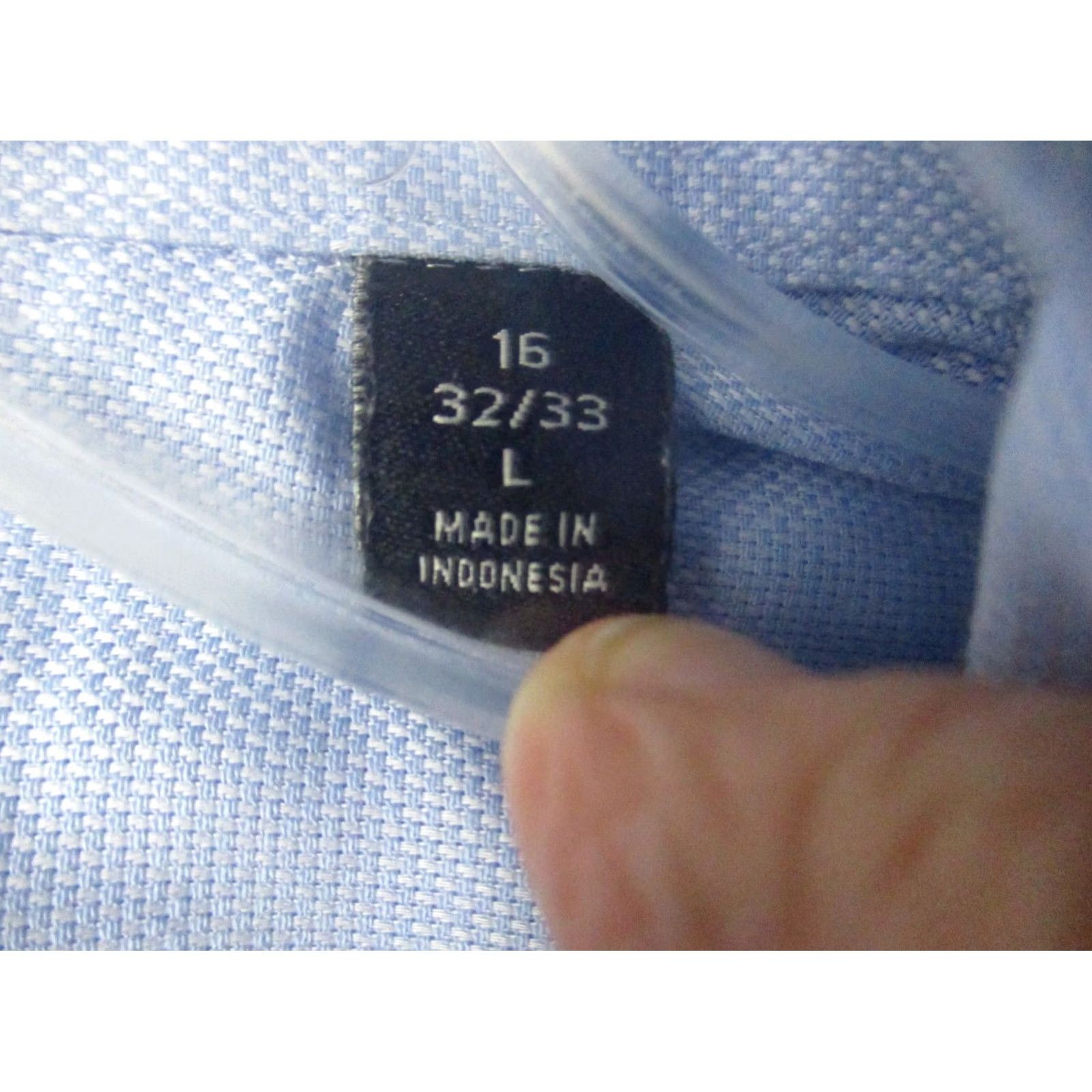 Ralph Lauren Lauren Ralph Lauren Blue Stretch Fabric Shirt Size 16 Long Sleeve Mens Size US L / EU 52-54 / 3 - 5 Thumbnail