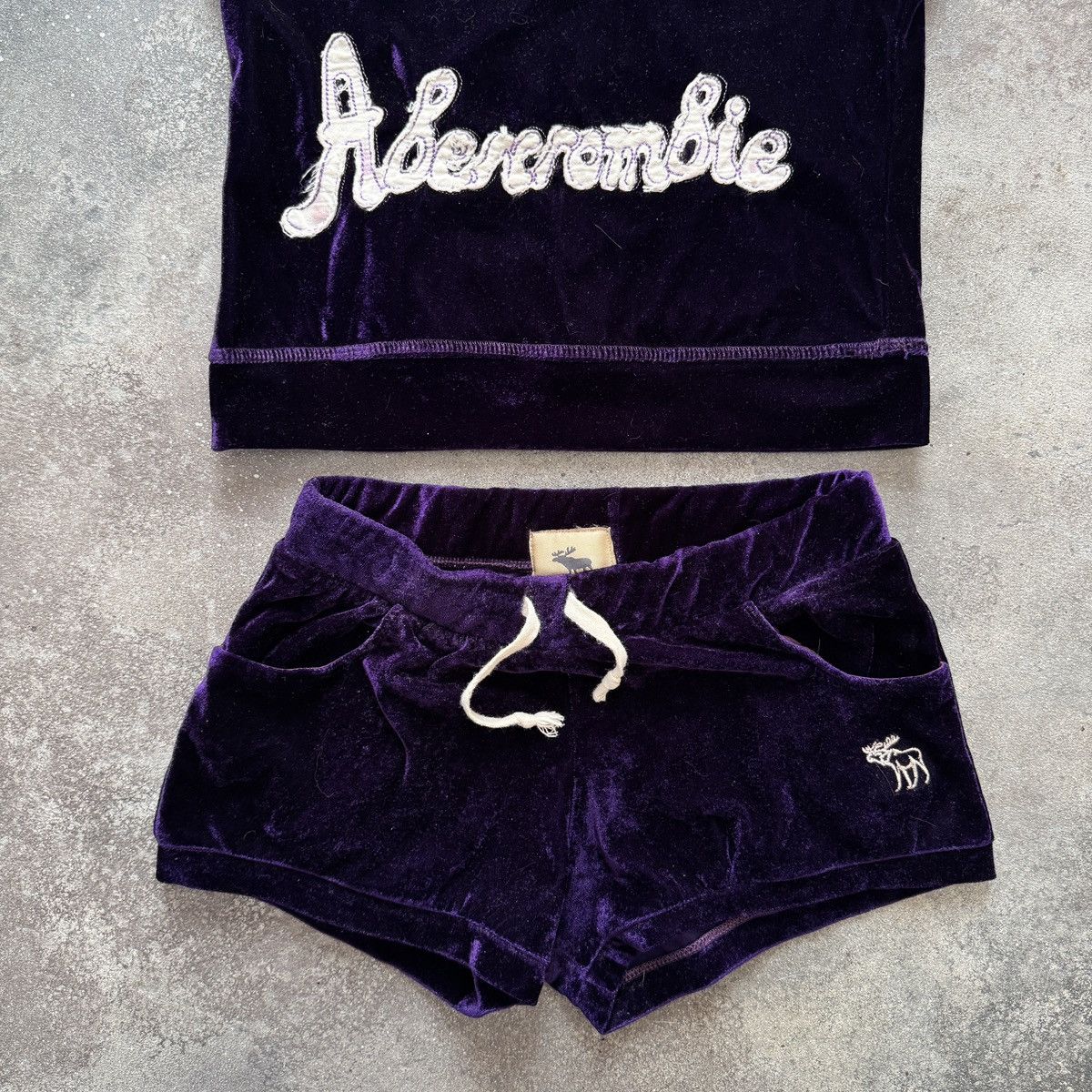 Abercrombie & Fitch Abercrombie & Fitch Vintage Y2K Glam Sexy Hoodie & Shorts Size S / US 4 / IT 40 - 3 Thumbnail