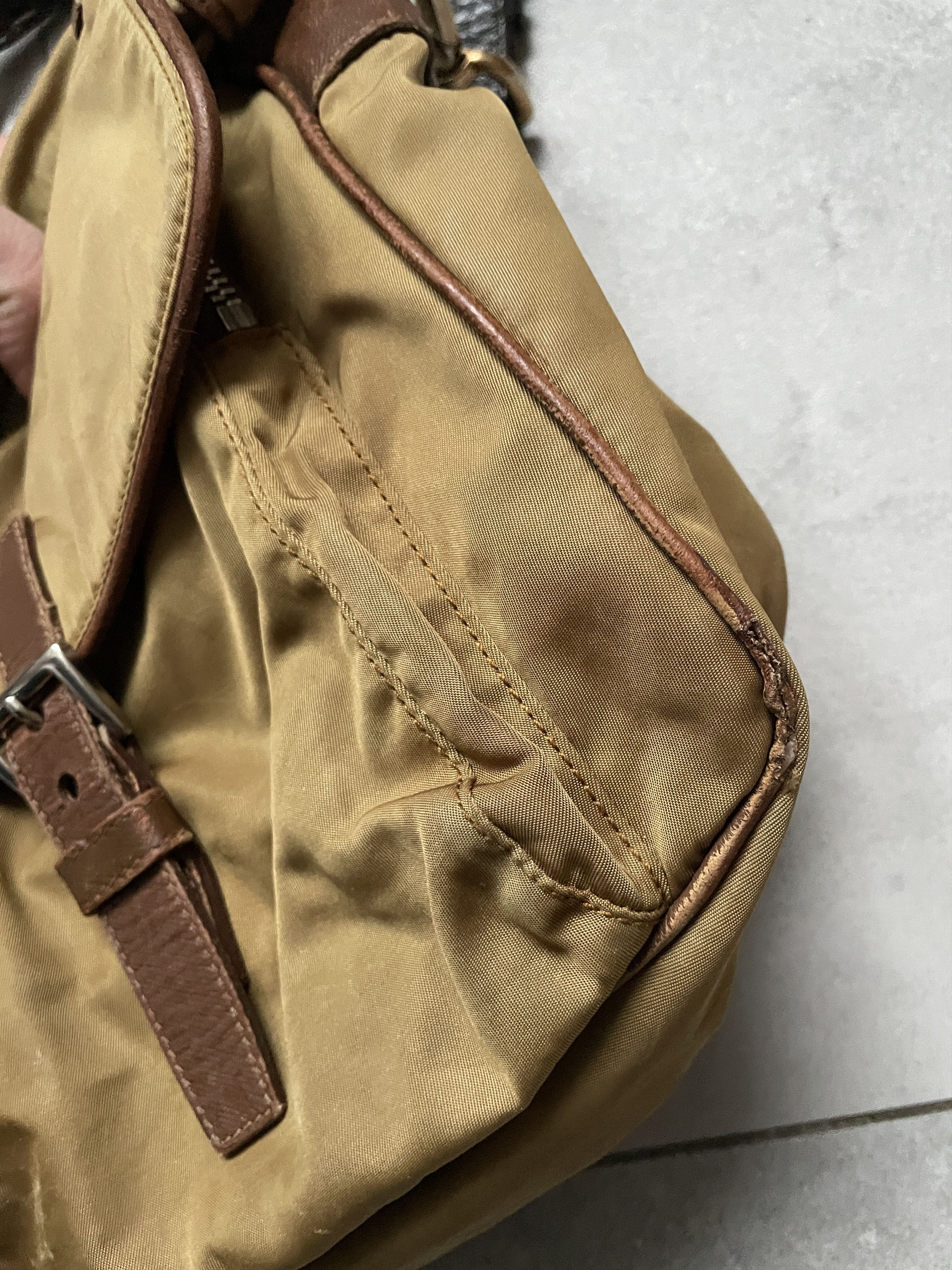 Prada Y2K PRADA BEIGE BROWN NYLON SHOULDER BAG Size ONE SIZE - 12 Thumbnail