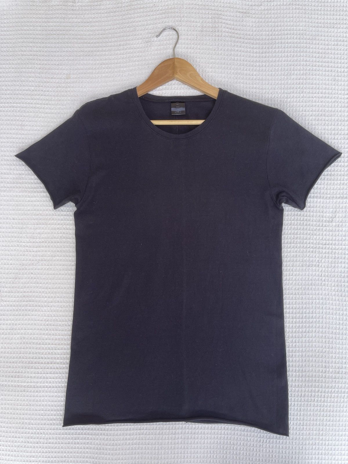 wjk Last Drop🔥WJK Japanese Avant Garde Cut Edge Basic Plain Tee Size US M / EU 48-50 / 2 - 11 Thumbnail