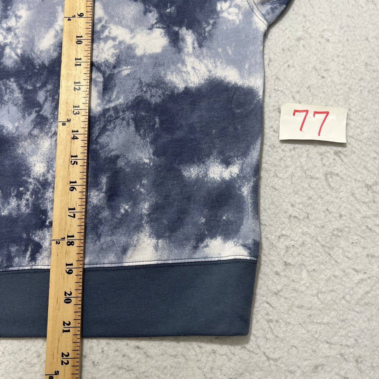 Nordstrom Abound Crewneck Blue Ivory Space Tie Dye Pullover Sweatshirt Size M / US 6-8 / IT 42-44 - 8 Thumbnail