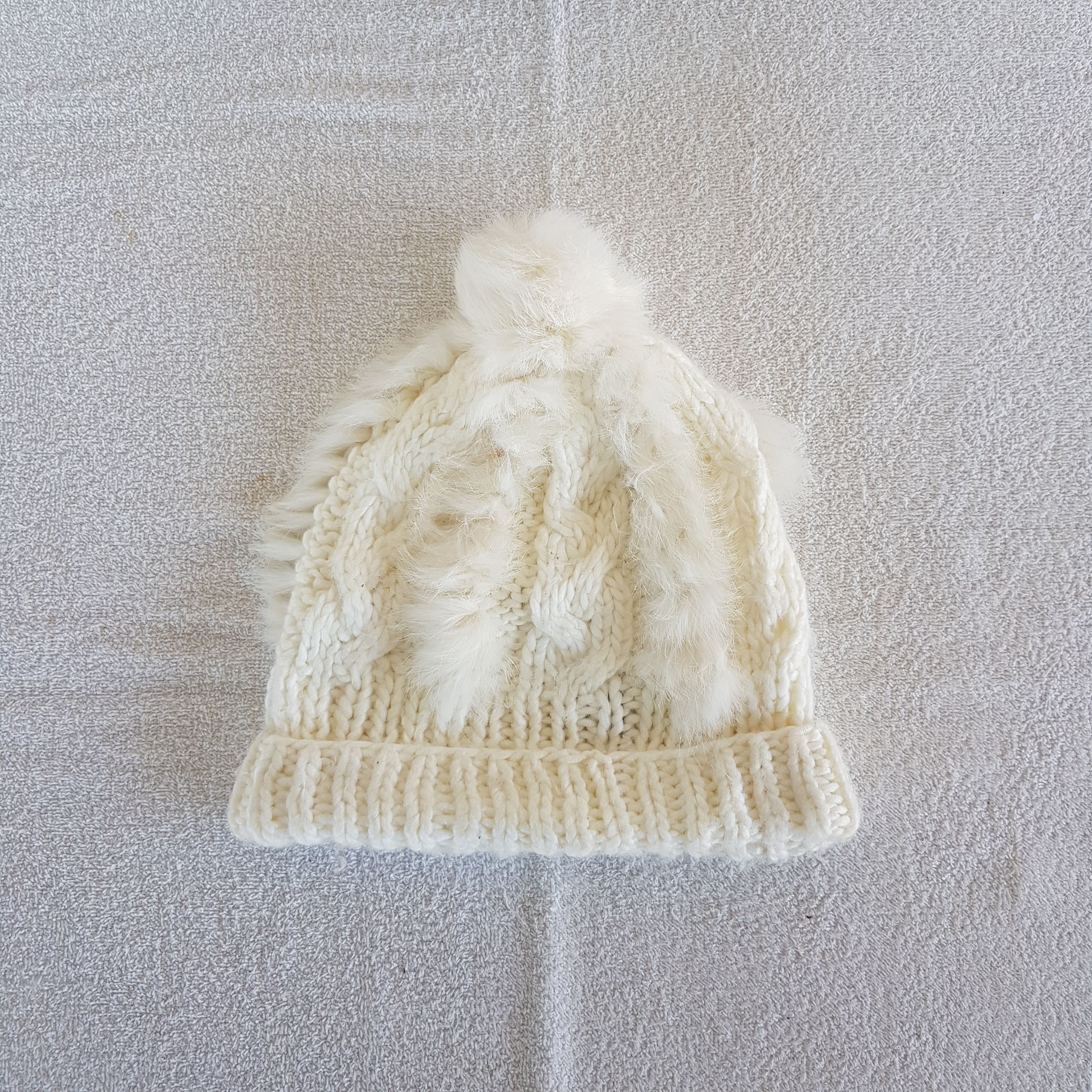 Japanese Brand Vintage Japanese Crochet Beanie Ribbed Isle Knit Snow Caps. Size ONE SIZE - 6 Thumbnail