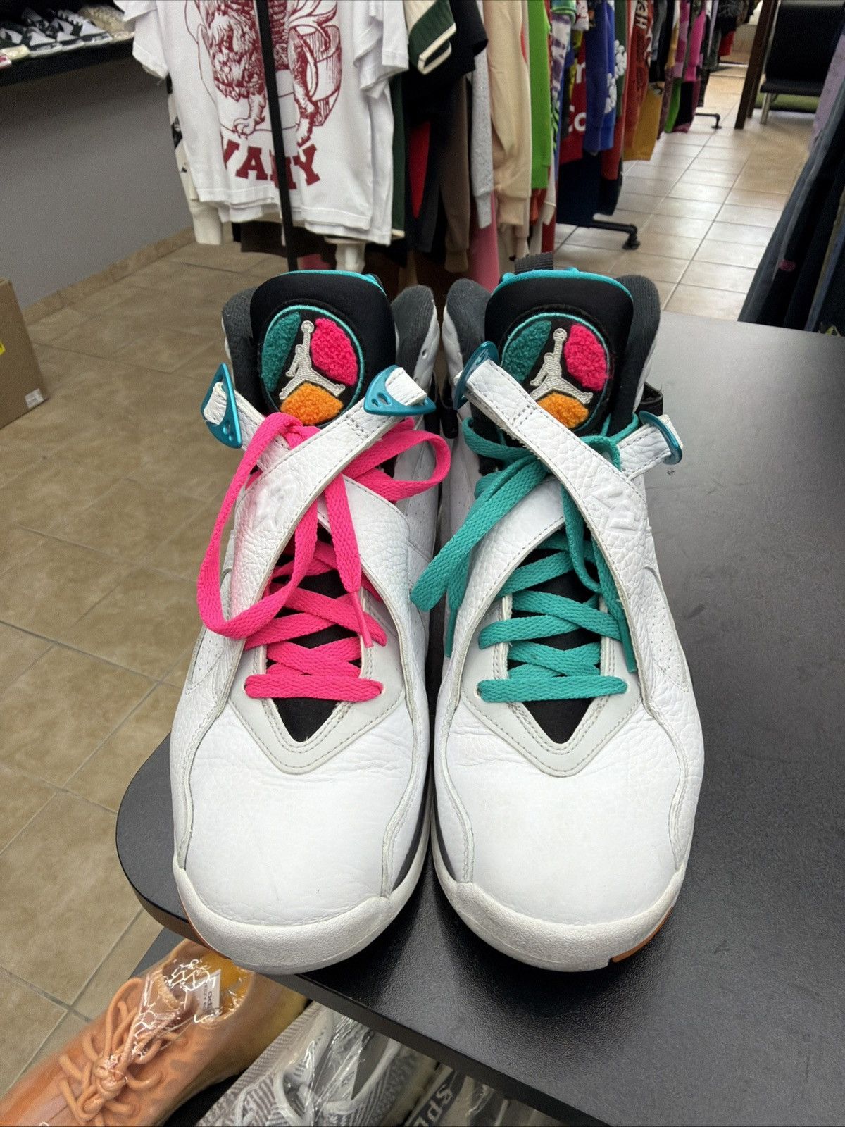 Jordan Brand Nike Air Jordan 8 Retro South Beach OG VIII 305381–113 Size US 9.5 / EU 42-43 - 4 Thumbnail