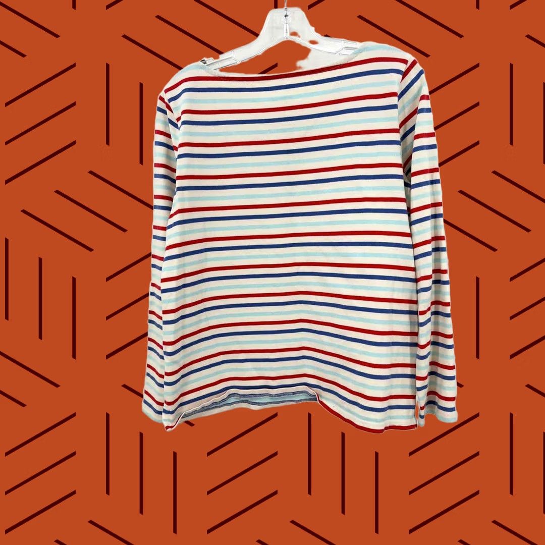 Talbots Talbots Blue Stripe Long Sleeve T-shirt - Size Medium - Pre-Owned Size M / US 6-8 / IT 42-44 - 1 Thumbnail