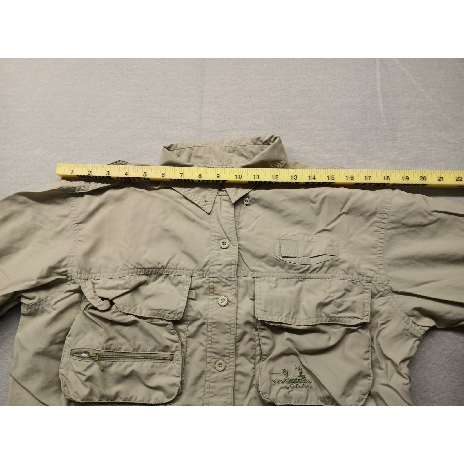 Cabelas Cabelas Hunting (Small) Beige Rain Resistant Button Shirt Size US S / EU 44-46 / 1 - 3 Thumbnail