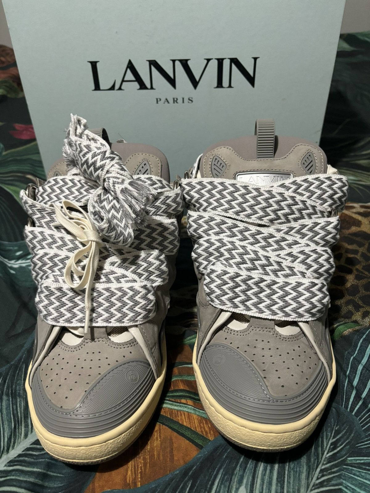 Lanvin CURB LEATHER SNEAKERS LANVIN Size US 9 / EU 42 - 1 Thumbnail