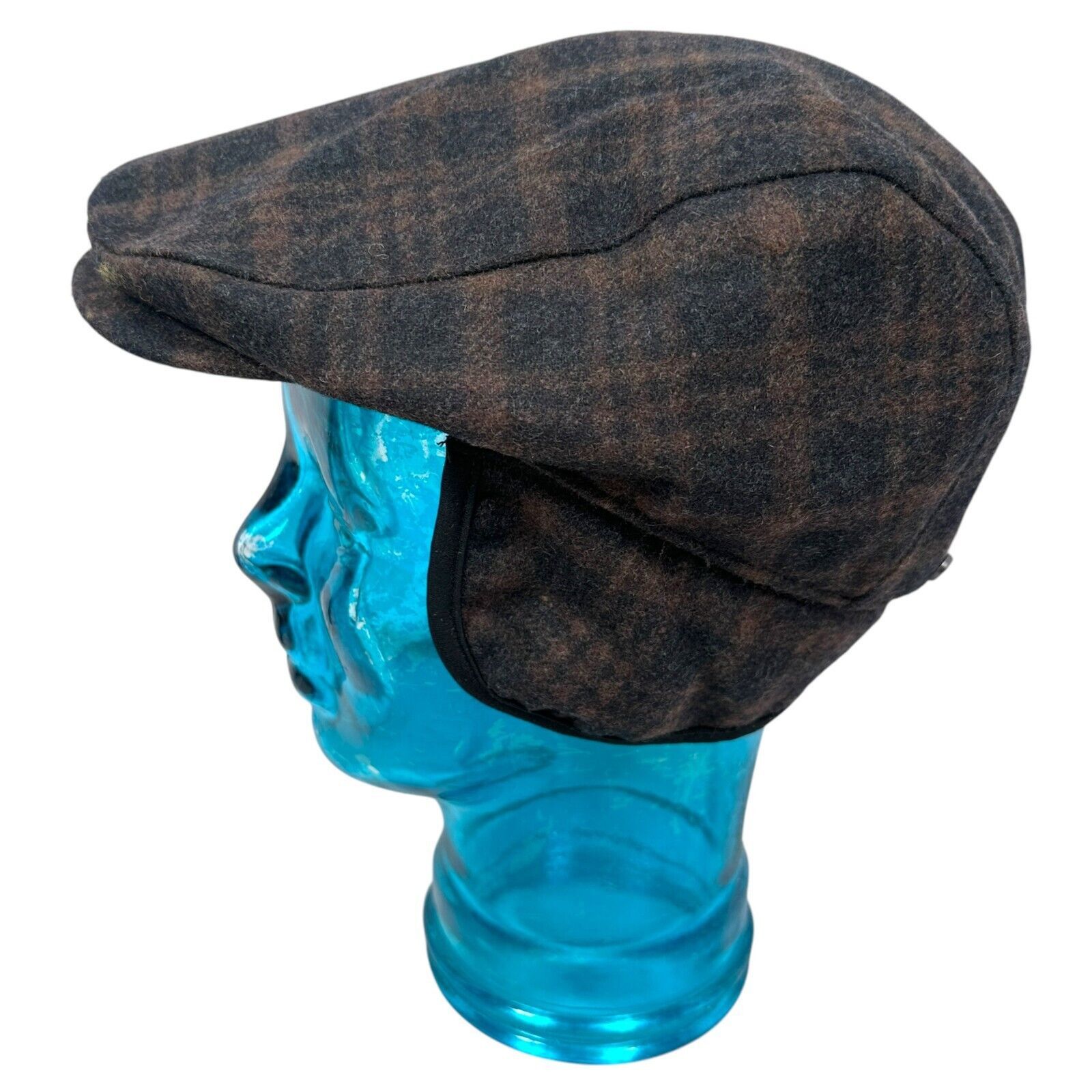 Stetson Stetson Cabbie Hat Cap Men’s S/M Blue Brown Plaid Newsboy Size ONE SIZE - 4 Thumbnail