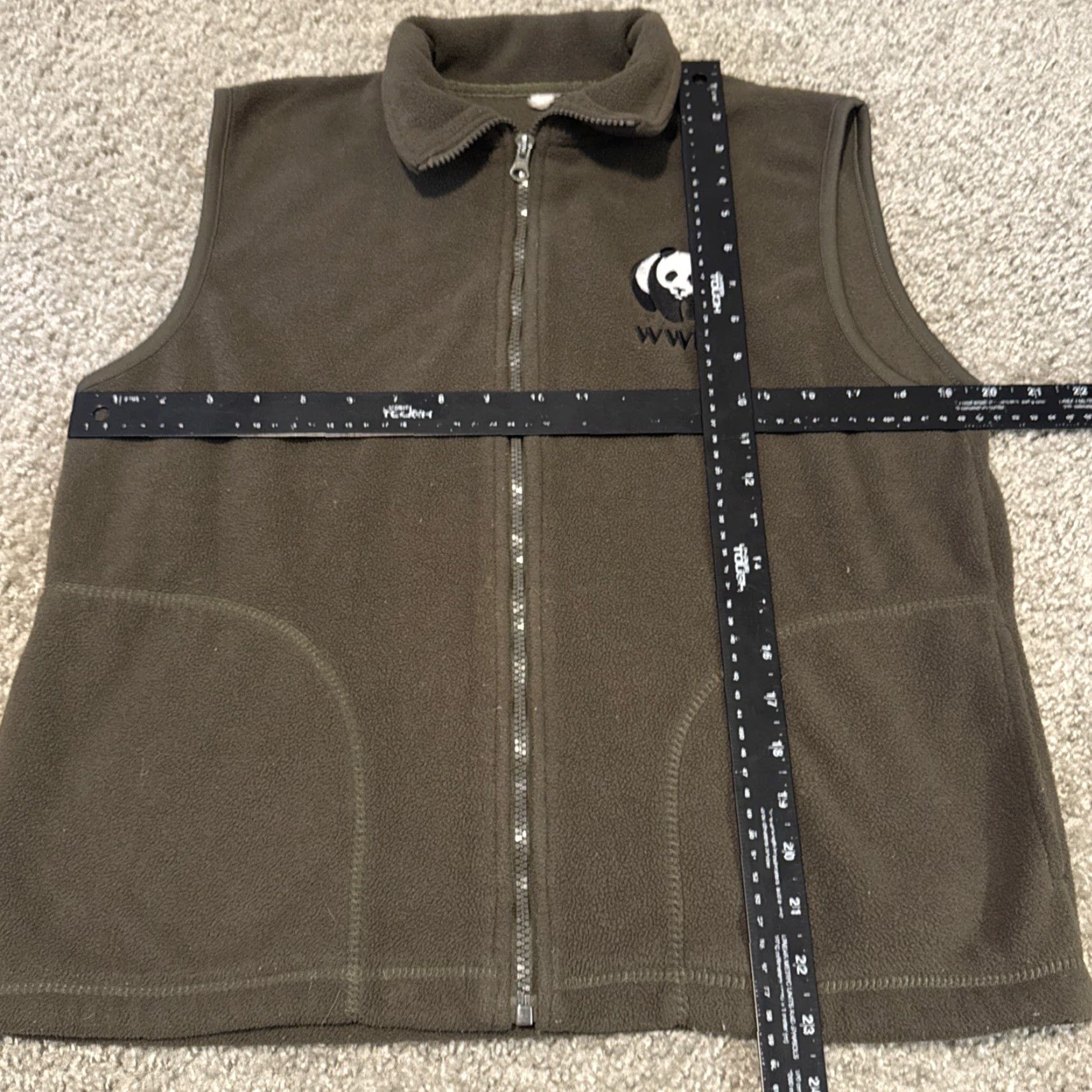 Vintage VINTAGE World Wildlife Fund WWF Fleece Vest Full Zip Men Dark Green M Size US M / EU 48-50 / 2 - 5 Thumbnail