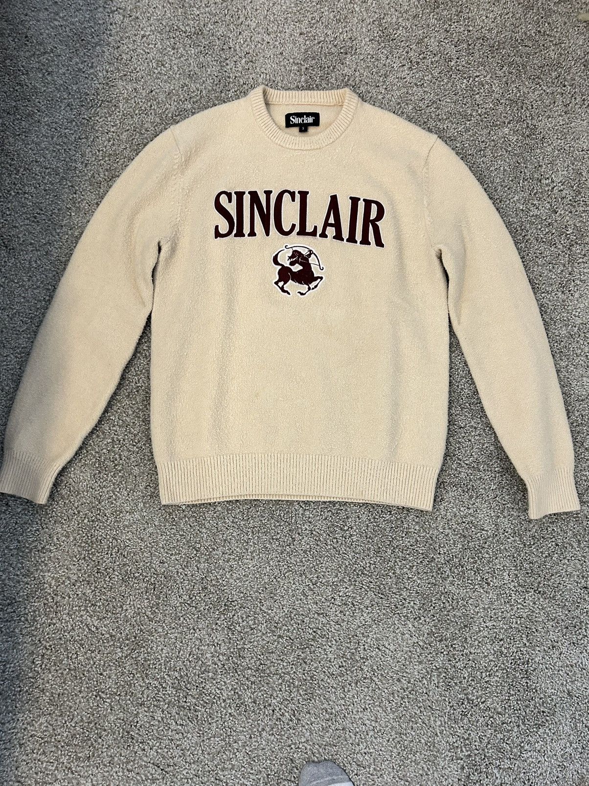 Sinclair Global Cream Sinclair crew neck sweater Size US S / EU 44-46 / 1 - 4 Thumbnail