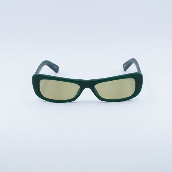 Jacquemus Jacquemus CAPRI JAC/55 C3 Sunglasses Matte Green Rectangle Size ONE SIZE - 2 Thumbnail