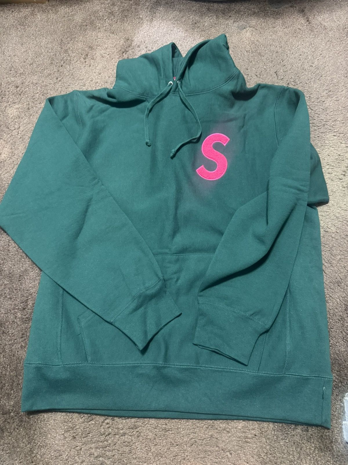Supreme Supreme S Logo Hooded Sweatshirt ‘Dark Green’ Size US XL / EU 56 / 4 - 1 Thumbnail