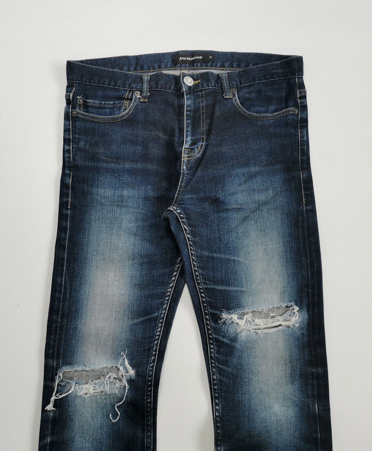 JACKROSE Jackrose Buffalo Bobs Whiskers Distressed Jeans Size US 32 / EU 48 - 2 Thumbnail