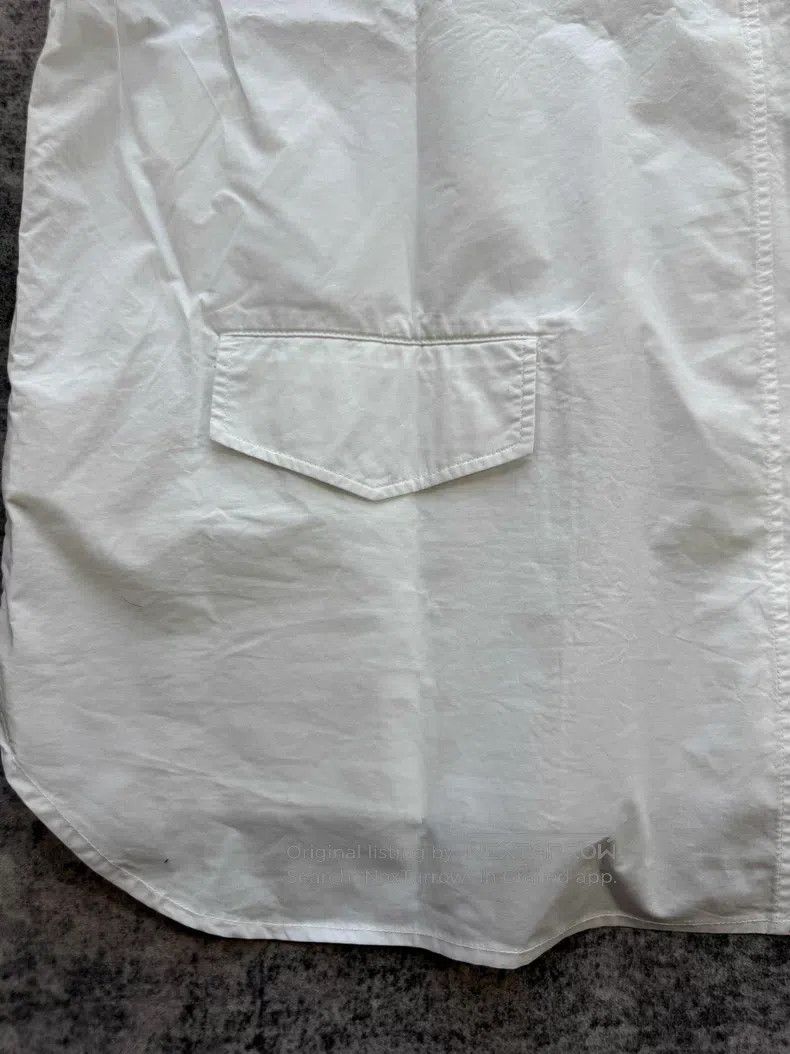 Acne Studios Acne Studios White Pocket Short Sleeve Shirt Size 4XL / US 24-26 - 5 Thumbnail