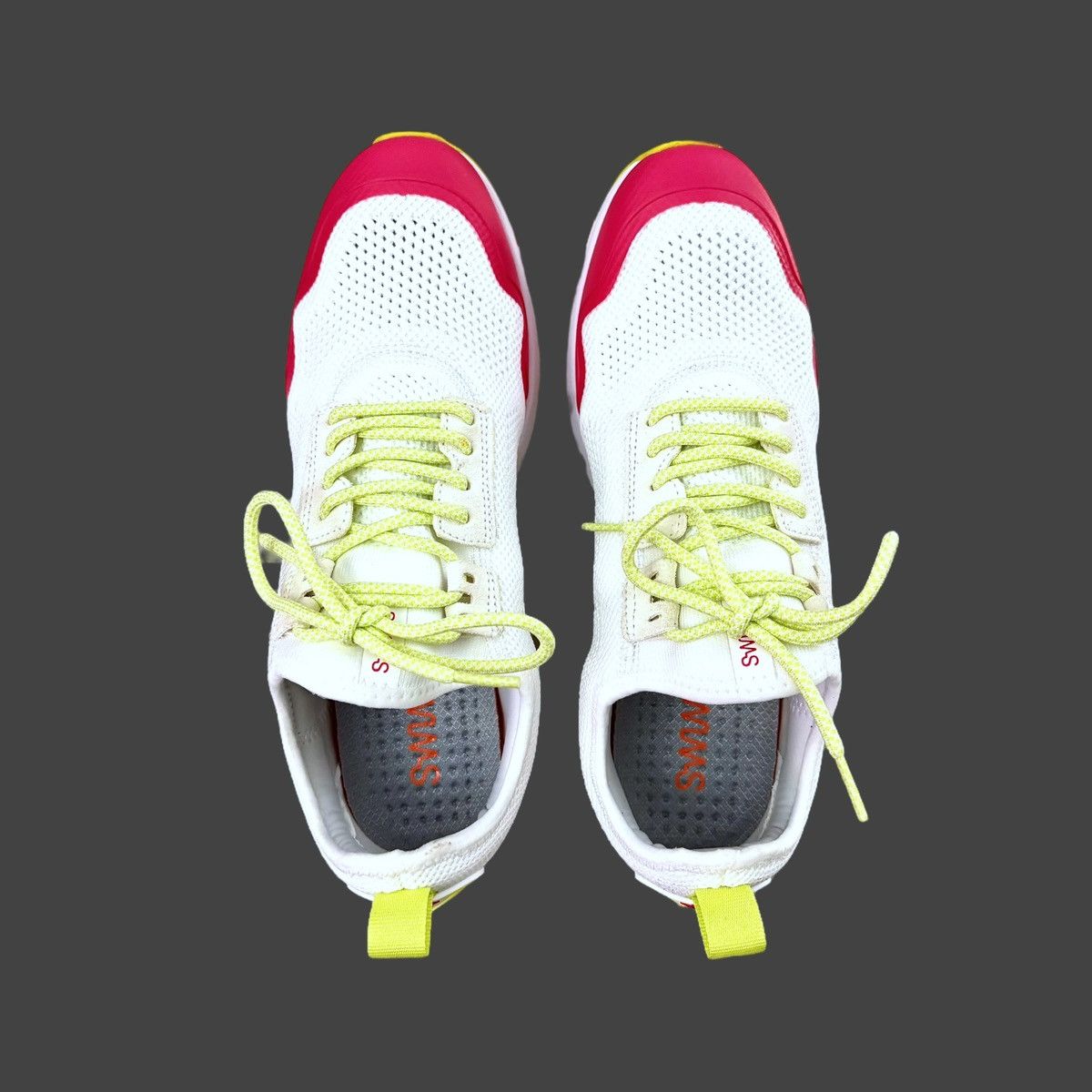 Swims Swims Men’s Tasso Runner White Citrin Campari Sneakers Sz 10 Size US 10 / EU 43 - 8 Thumbnail