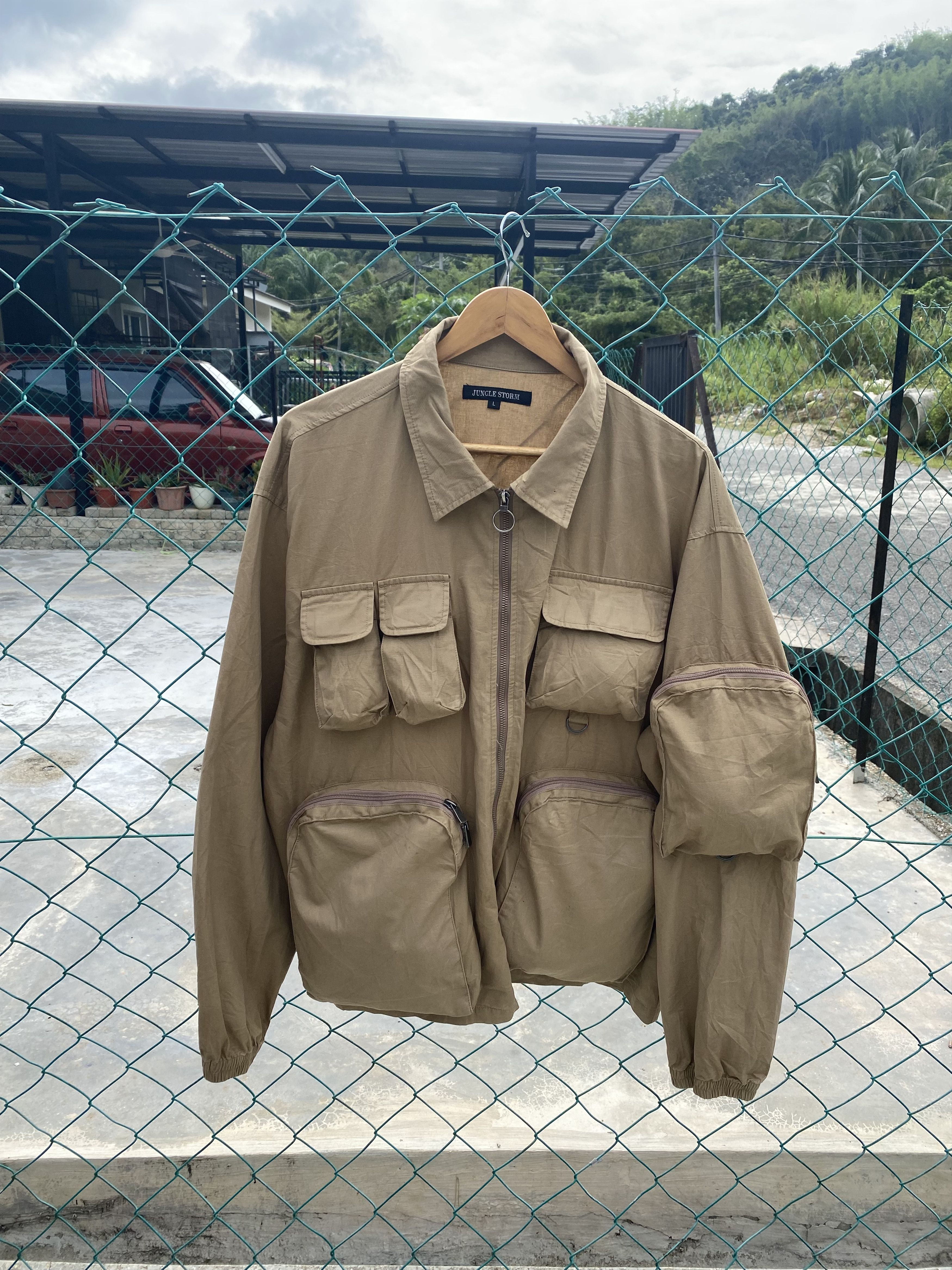Japanese Brand Distressed Jungle Storm tactical jacket Size US L / EU 52-54 / 3 - 1 Thumbnail