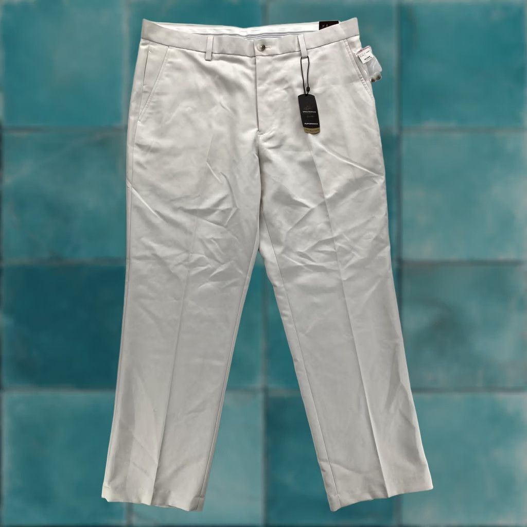 Tasso Elba Greg Norman Tasso Elba Pants Mens 36x30 Khaki Five Iron Performance Sorbtek Size US 36 / EU 52 - 1 Thumbnail