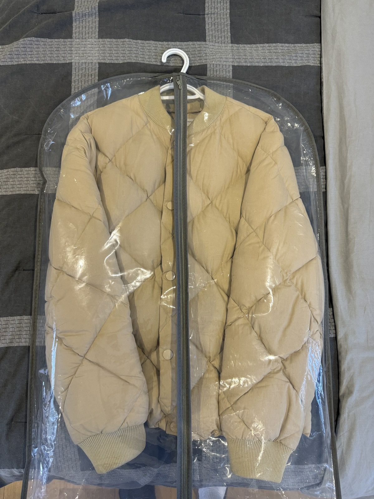 Dries Van Noten Dries Van Noten Beige Down Venice Bomber Jacket Size US M / EU 48-50 / 2 - 2 Thumbnail