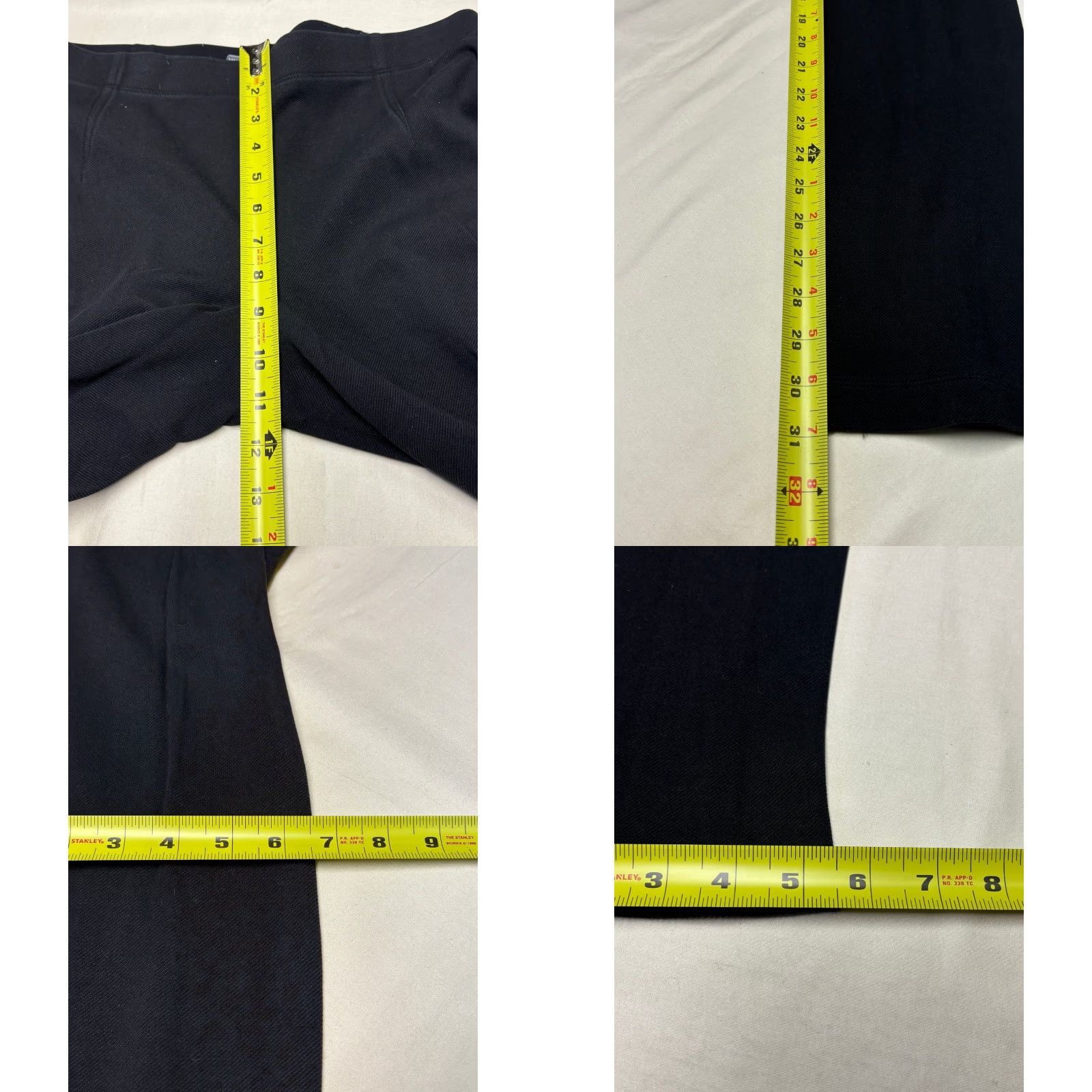 Vince Vince Black Textured Ponte Knit Leggings Slim Fit Pants Large W32 L31 Size 36" / US 14 / IT 50 - 8 Thumbnail