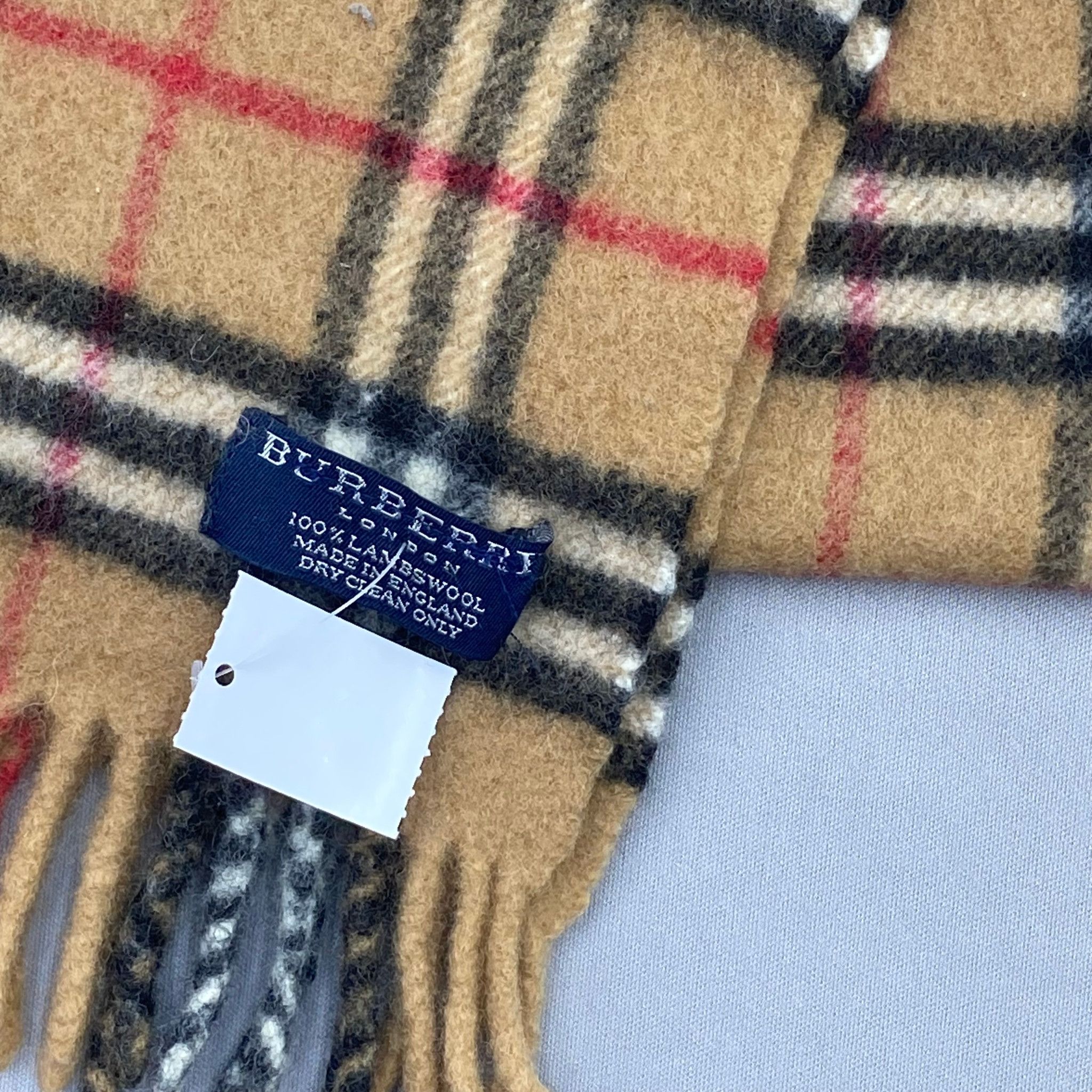 Burberry Vintage Burberry Scarf Muffler Wool Winter Check Scarves Size ONE SIZE - 4 Thumbnail