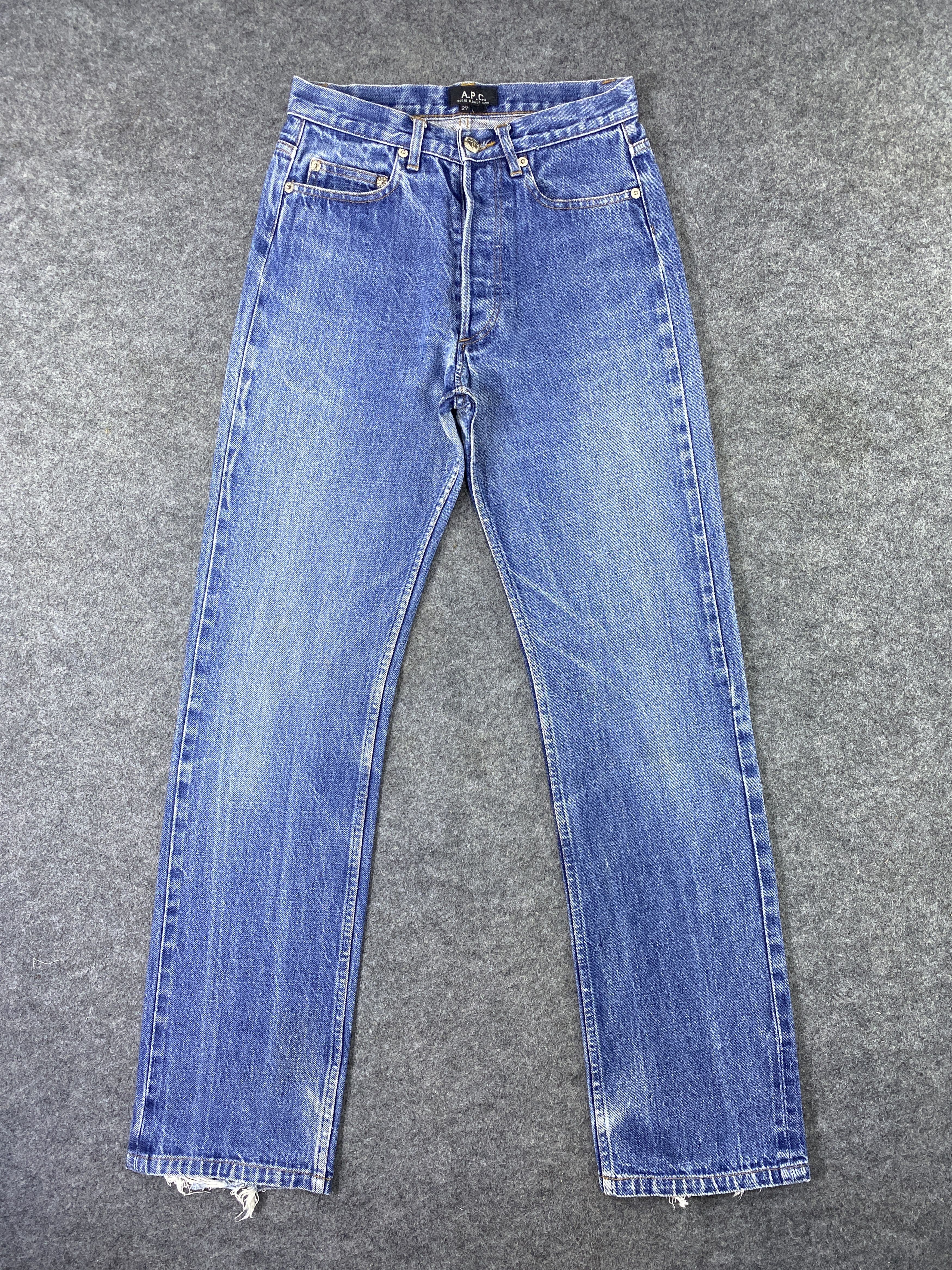 A.P.C. APC Blue Wash Jeans - J1127 Size US 26 / EU 42 - 1 Thumbnail