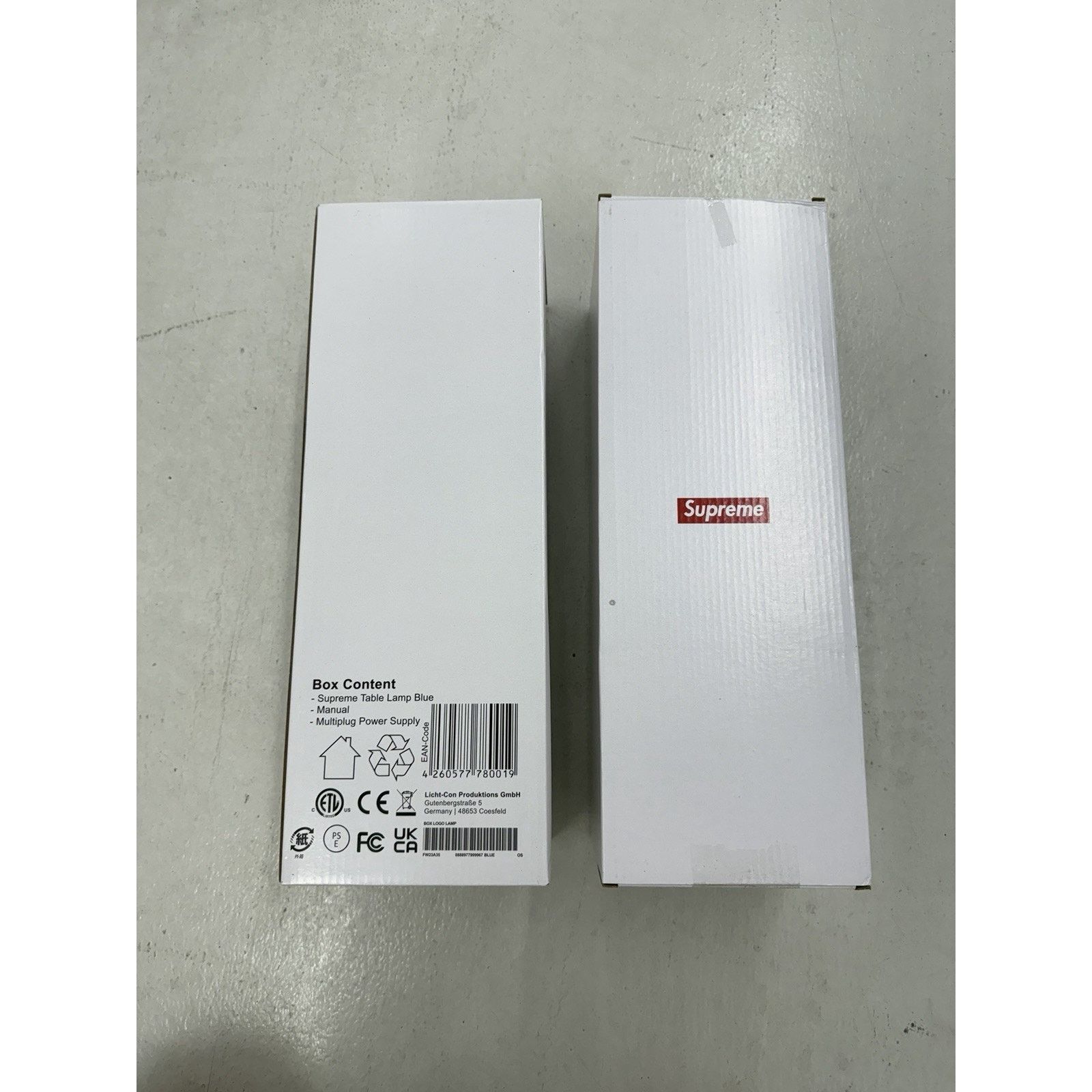 Supreme Supreme Box Logo Acrylic Table Lamp Red Blue Set FW23 Size ONE SIZE - 2 Thumbnail